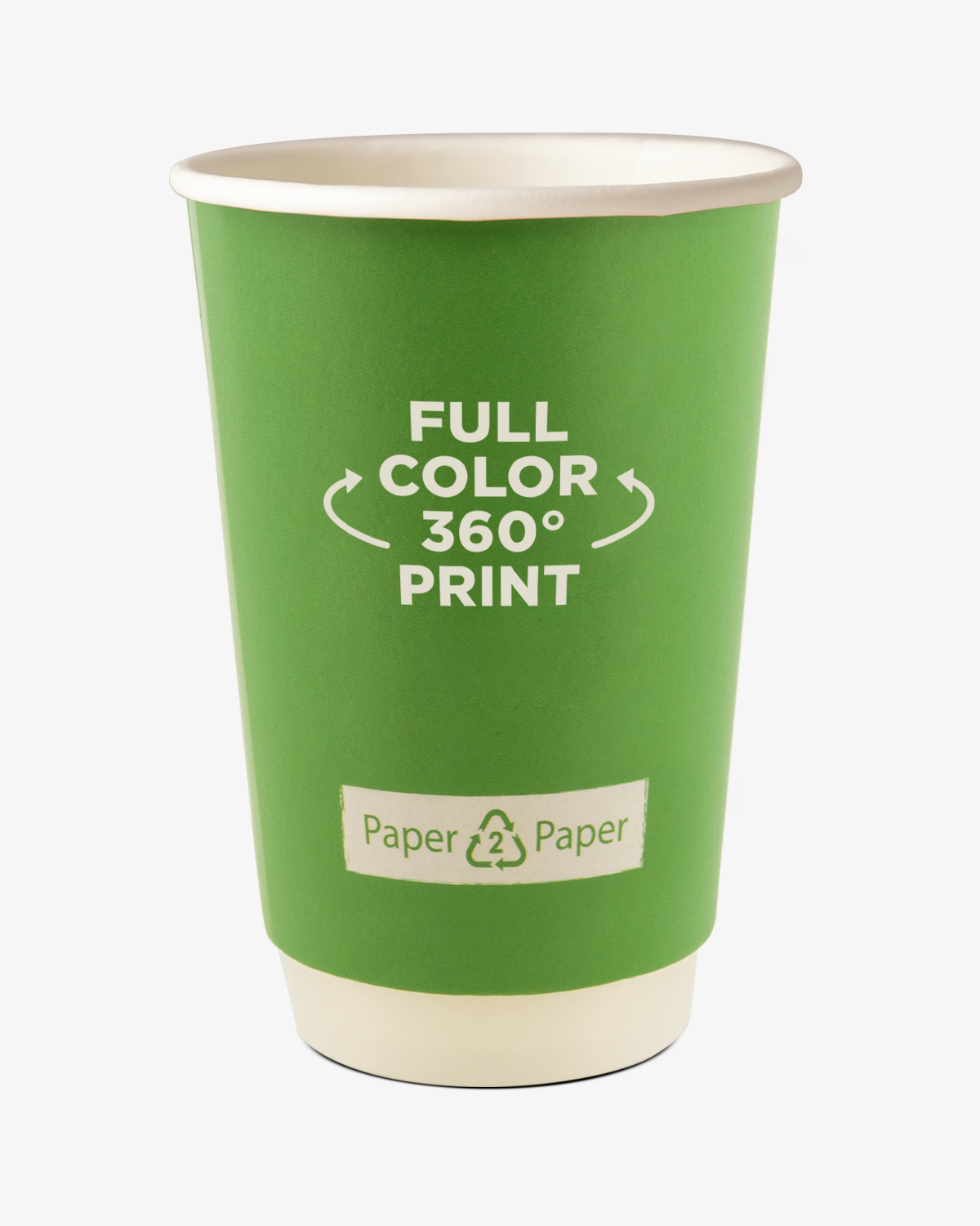 Koffiebekers dubbelwandig Paper2Paper 16 oz (450 ml) bedrukken