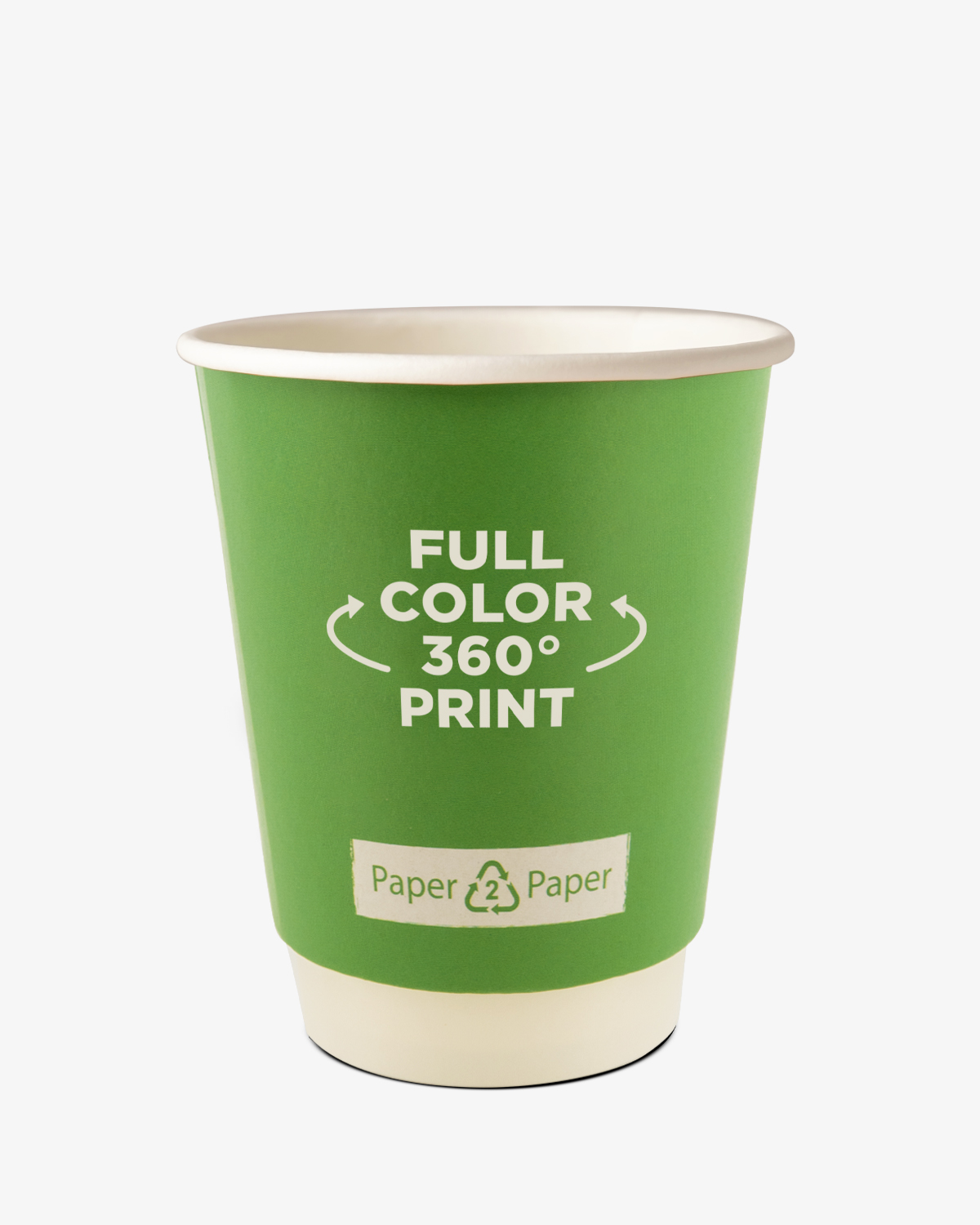 Koffiebekers dubbelwandig Paper2Paper 12 oz (350 ml) bedrukken