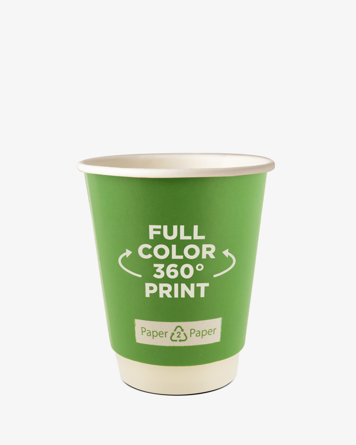 Koffiebekers dubbelwandig Paper2Paper 8 oz (220 ml) bedrukken