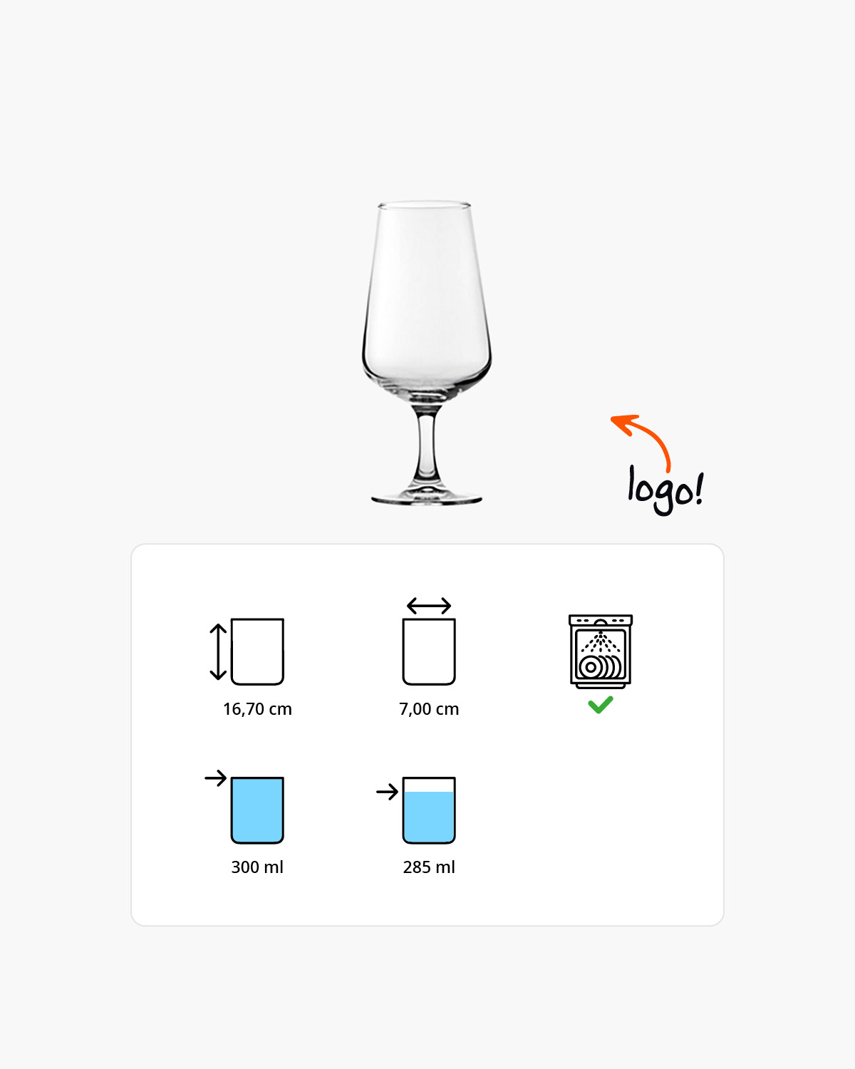 Abby bierglas 300 ml Bedrukt of Lasergravure  of Gravurelook  sfeerfoto 2