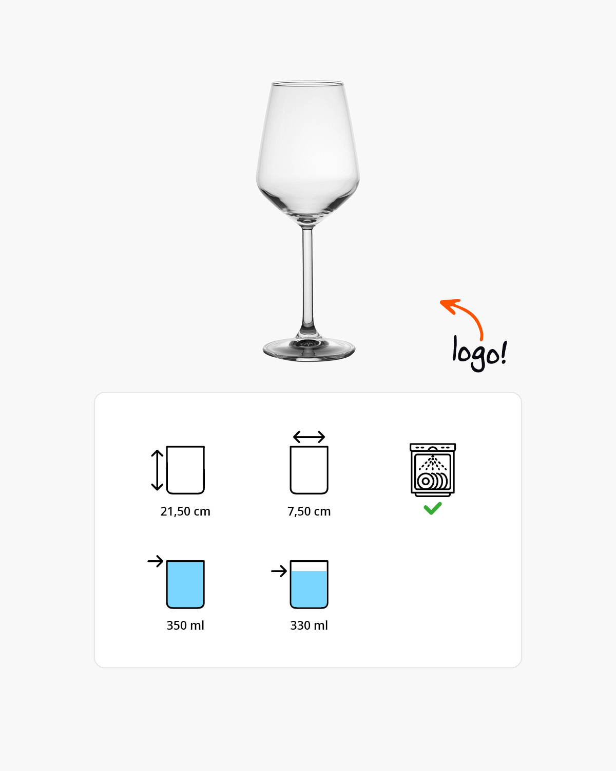 Abby wijnglas 350 ml Bedrukt of Lasergravure  of Gravurelook  sfeerfoto 2