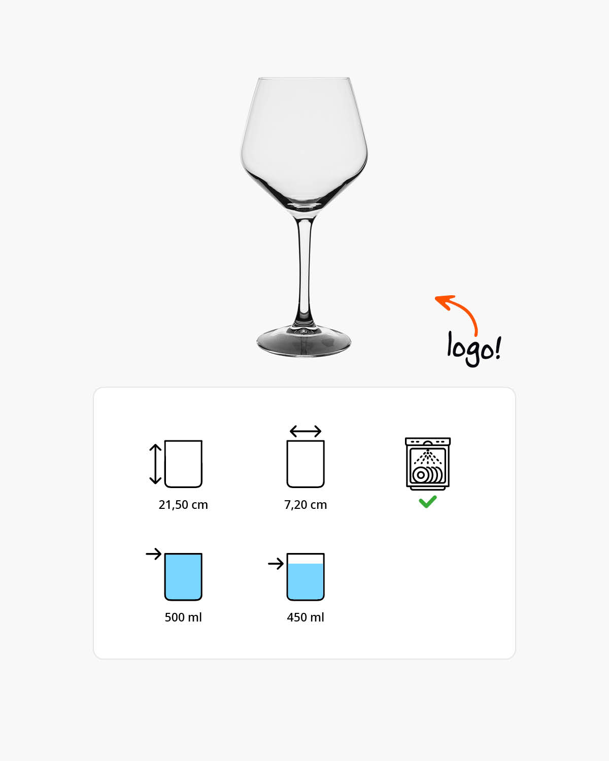 Armin wijnglas 500 ml Bedrukt of Lasergravure  of Gravurelook  sfeerfoto 1