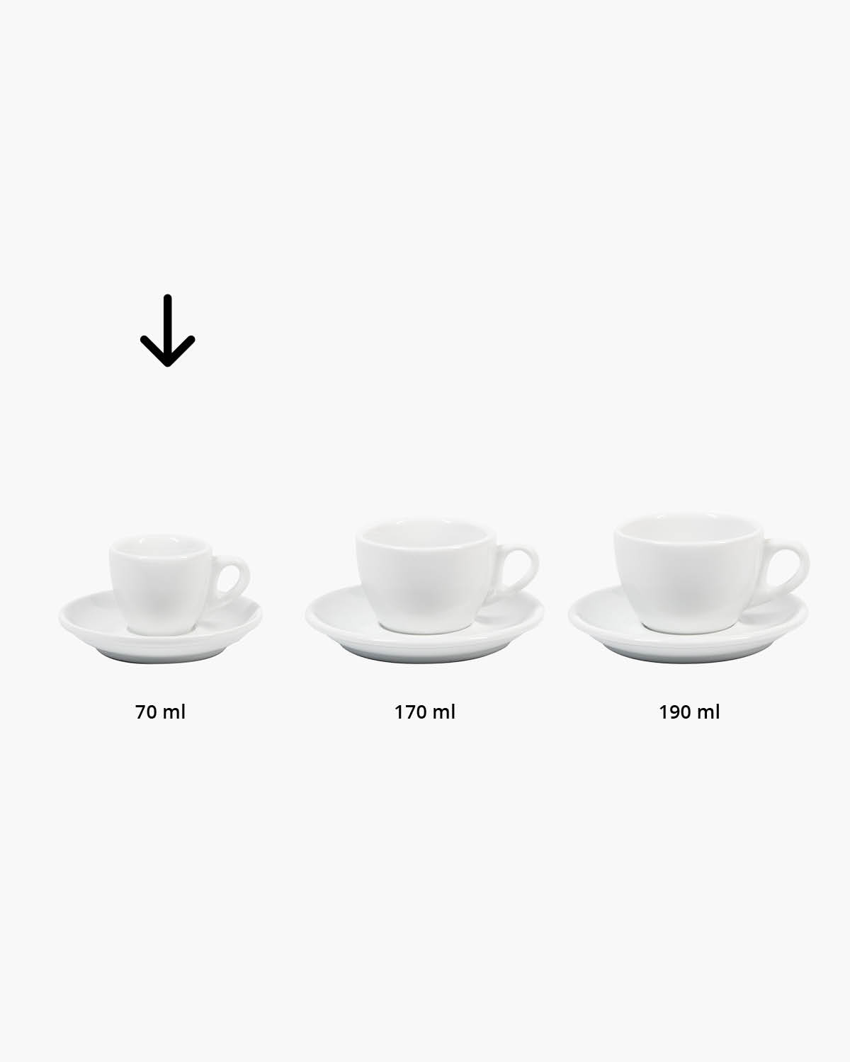 Barista kop en schotel 70 ml Bedrukt sfeerfoto 2