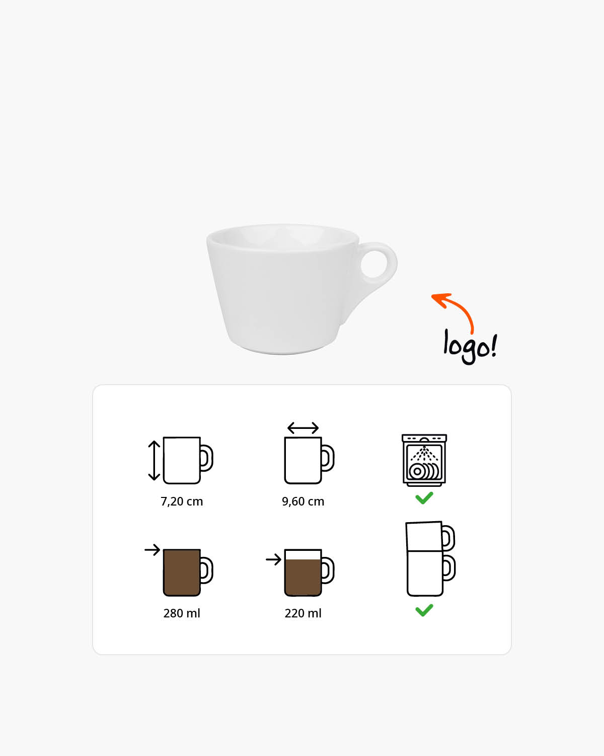 Baron kopje 280 ml Bedrukt sfeerfoto 1