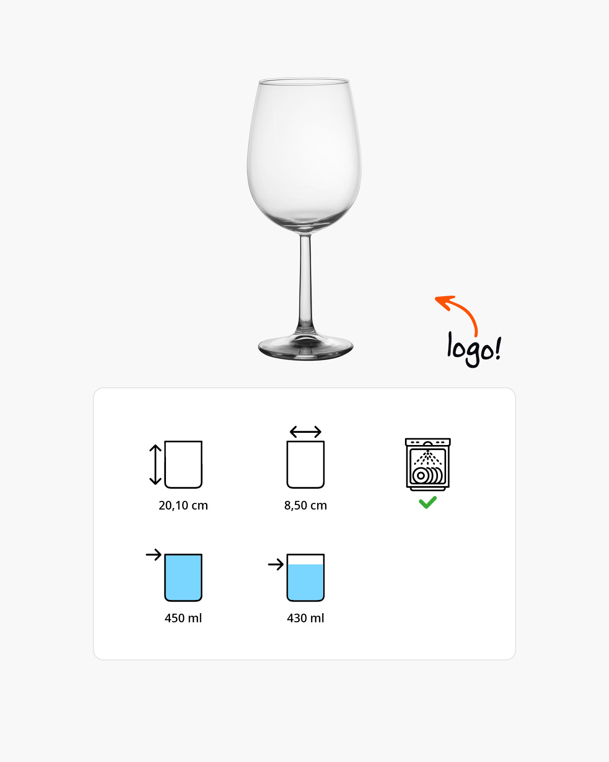 Bourgon wijnglas 450 ml Bedrukt of Lasergravure  of Gravurelook  sfeerfoto 2