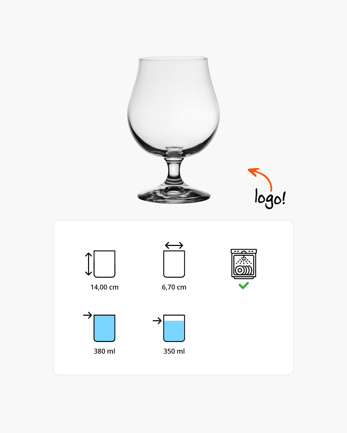 Breughel bierglas 380 ml Bedrukt of Lasergravure  of Gravurelook  sfeerfoto 1