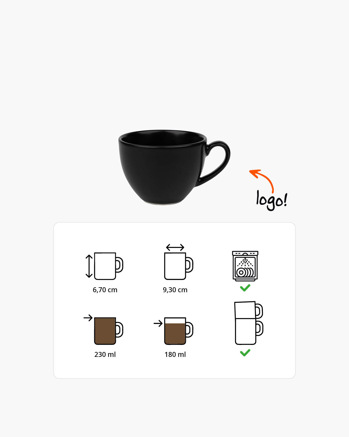 Bruno kopje 230 ml Bedrukt sfeerfoto 1