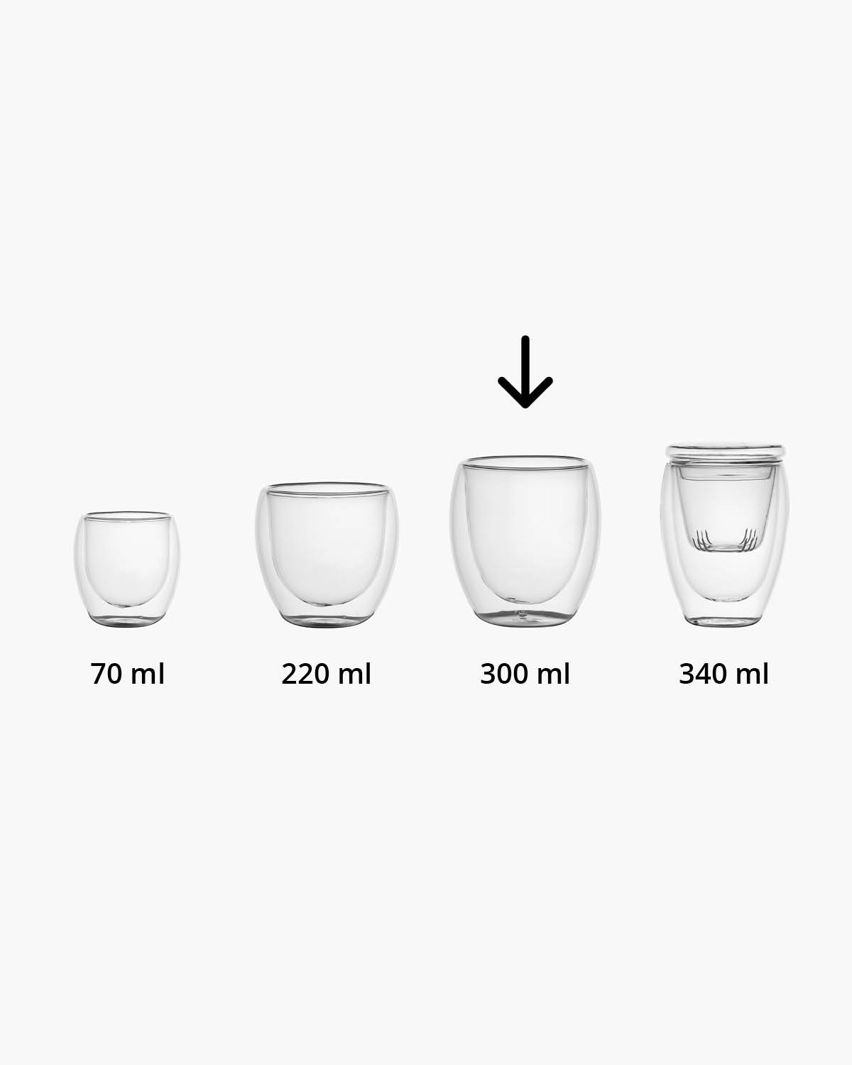 Chato dubbelwandig glas 300 ml Gravure (zandstralen)  of Bedrukt (1 kleur)  sfeerfoto 2