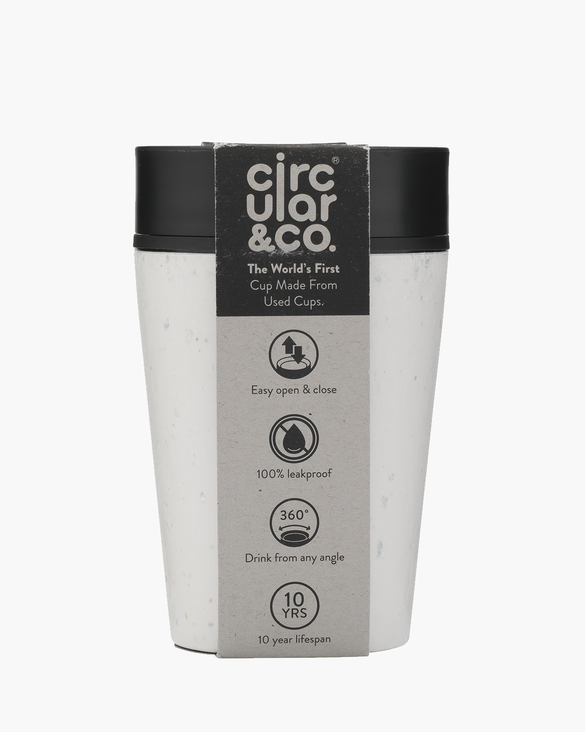 Circular&Co Coffee reisbeker wit 227 ml Bedrukt (full color) sfeerfoto 1