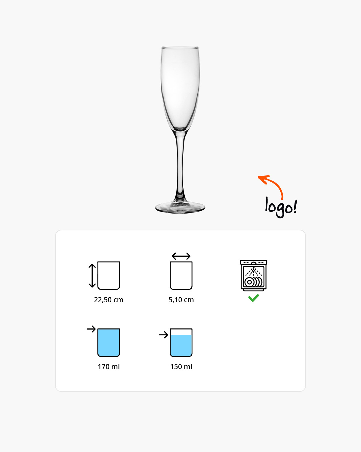 Cosy Things champagneglas 170 ml Bedrukt of Lasergravure  of Gravurelook  sfeerfoto 1