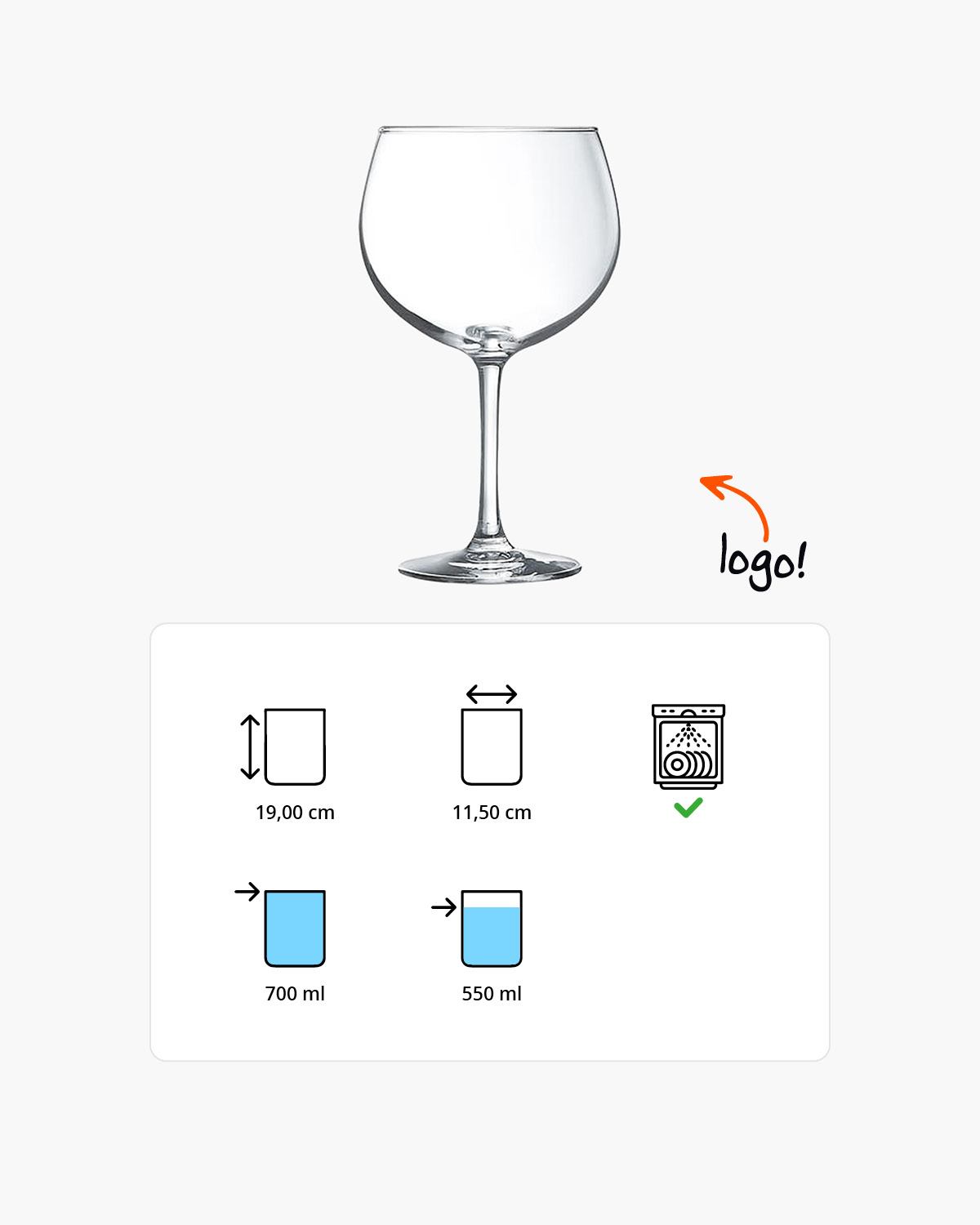 Cosy Things gin tonic glas 700 ml Bedrukt of Lasergravure  of Gravurelook  sfeerfoto 3