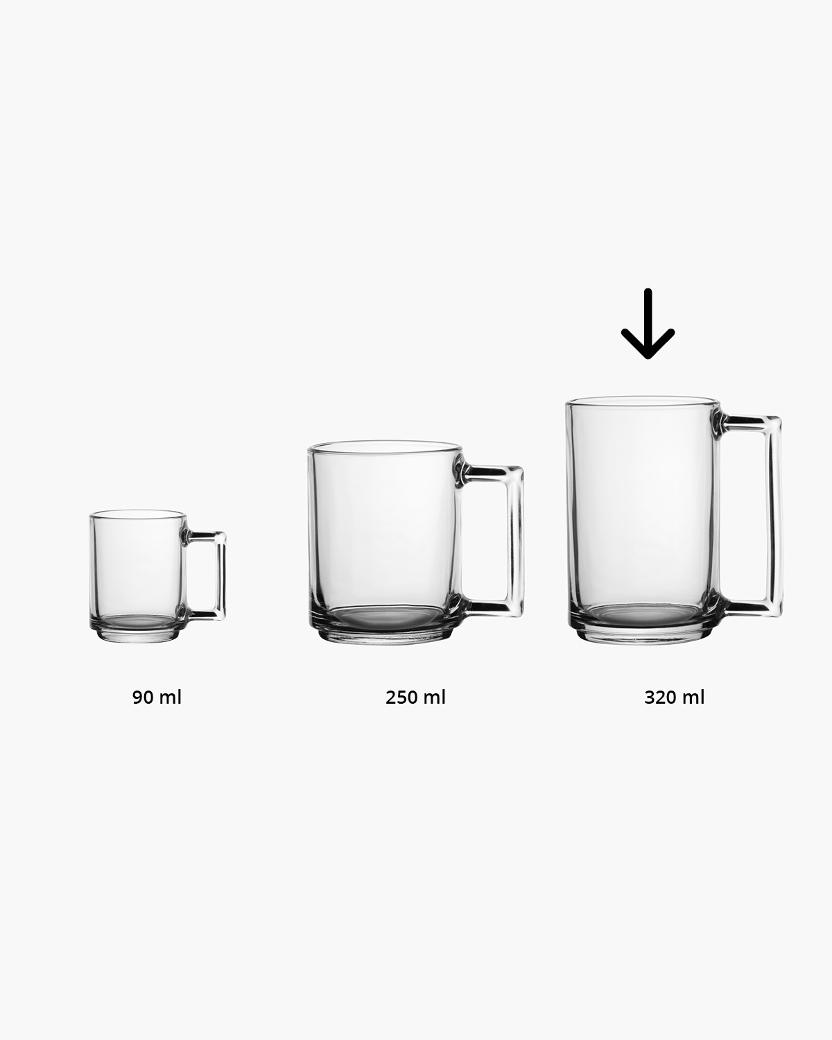 Delta theeglas 320 ml Lasergravure  of Bedrukt (1 kleur)  sfeerfoto 2