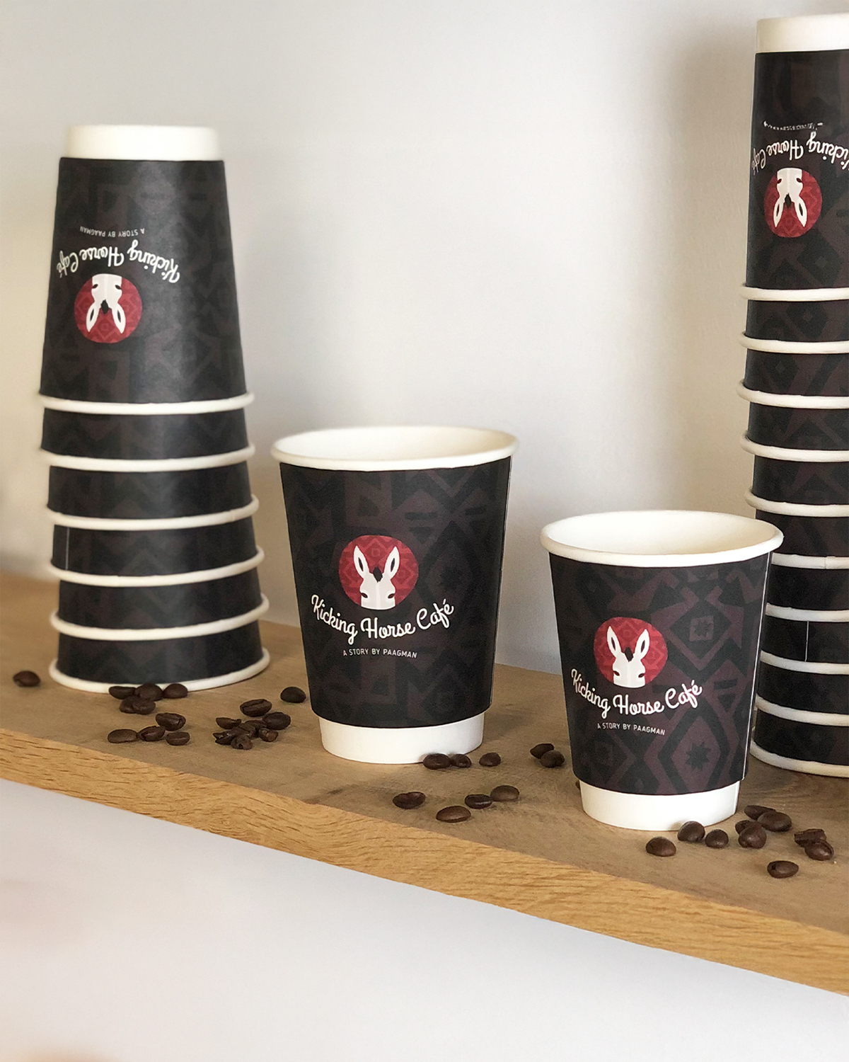 Koffiebekers dubbelwandig 12 oz (350 ml) Bedrukt (full color) sfeerfoto 8