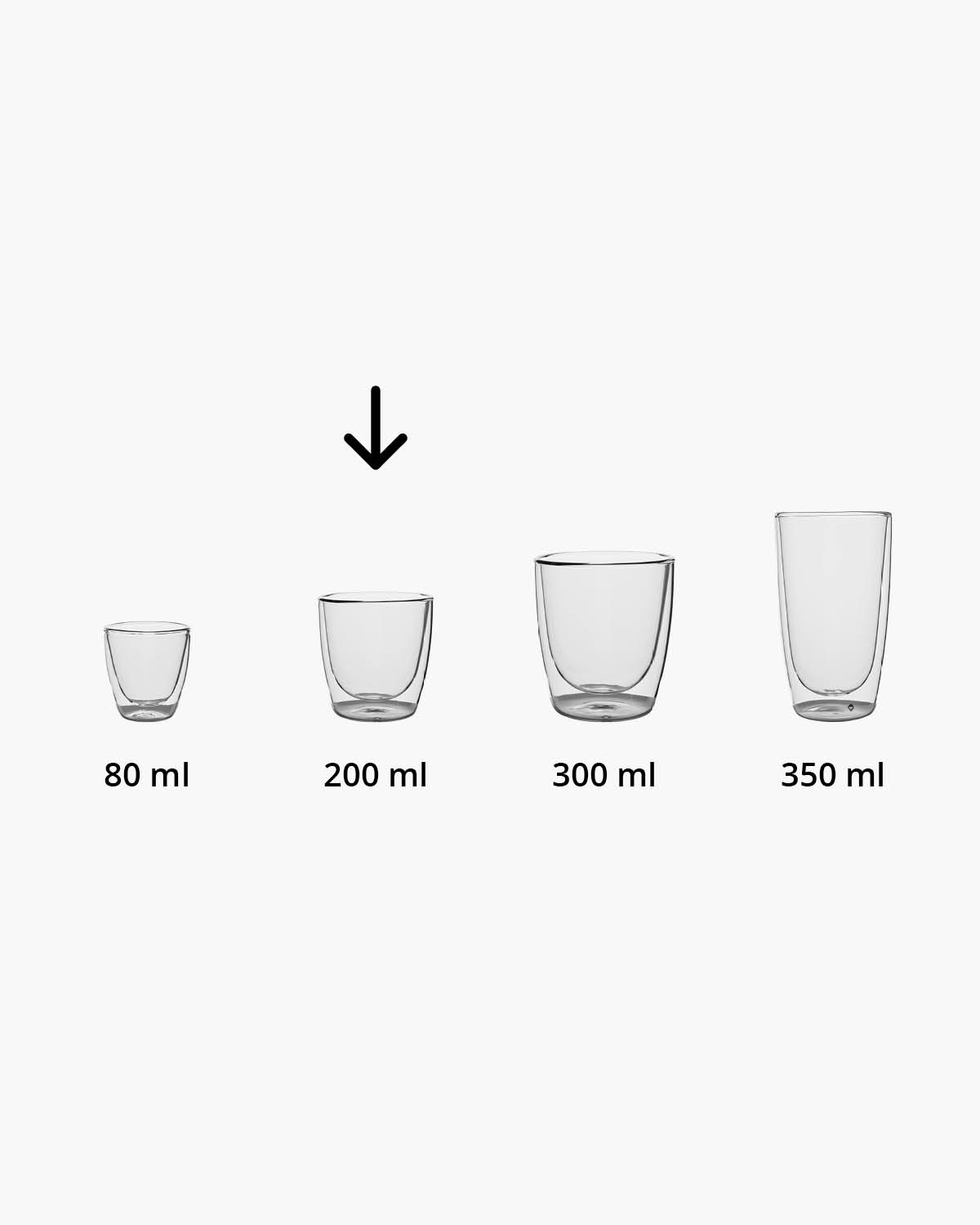 Elio dubbelwandig glas 200 ml Gravure (zandstralen)  of Bedrukt (1 kleur)  sfeerfoto 1