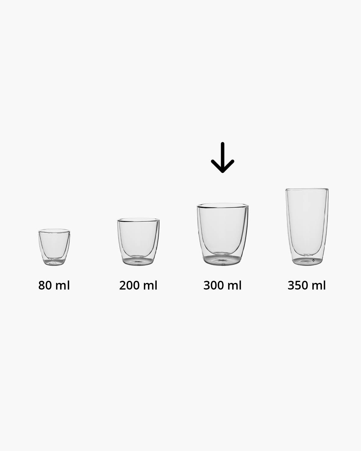 Elio dubbelwandig glas 300 ml Gravure (zandstralen)  of Bedrukt (1 kleur)  sfeerfoto 1