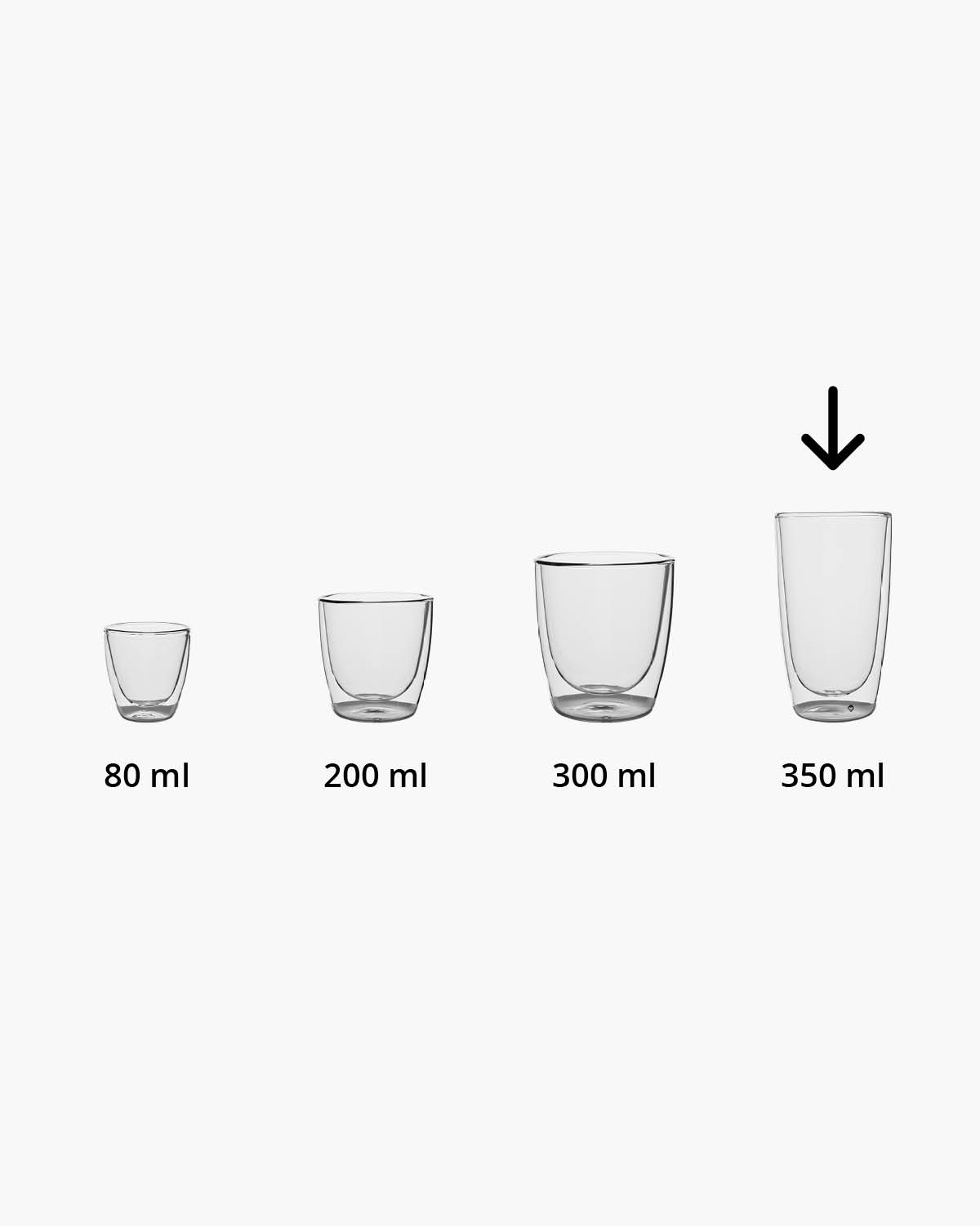 Elio dubbelwandig glas 350 ml Gravure (zandstralen)  of Bedrukt (1 kleur)  sfeerfoto 2