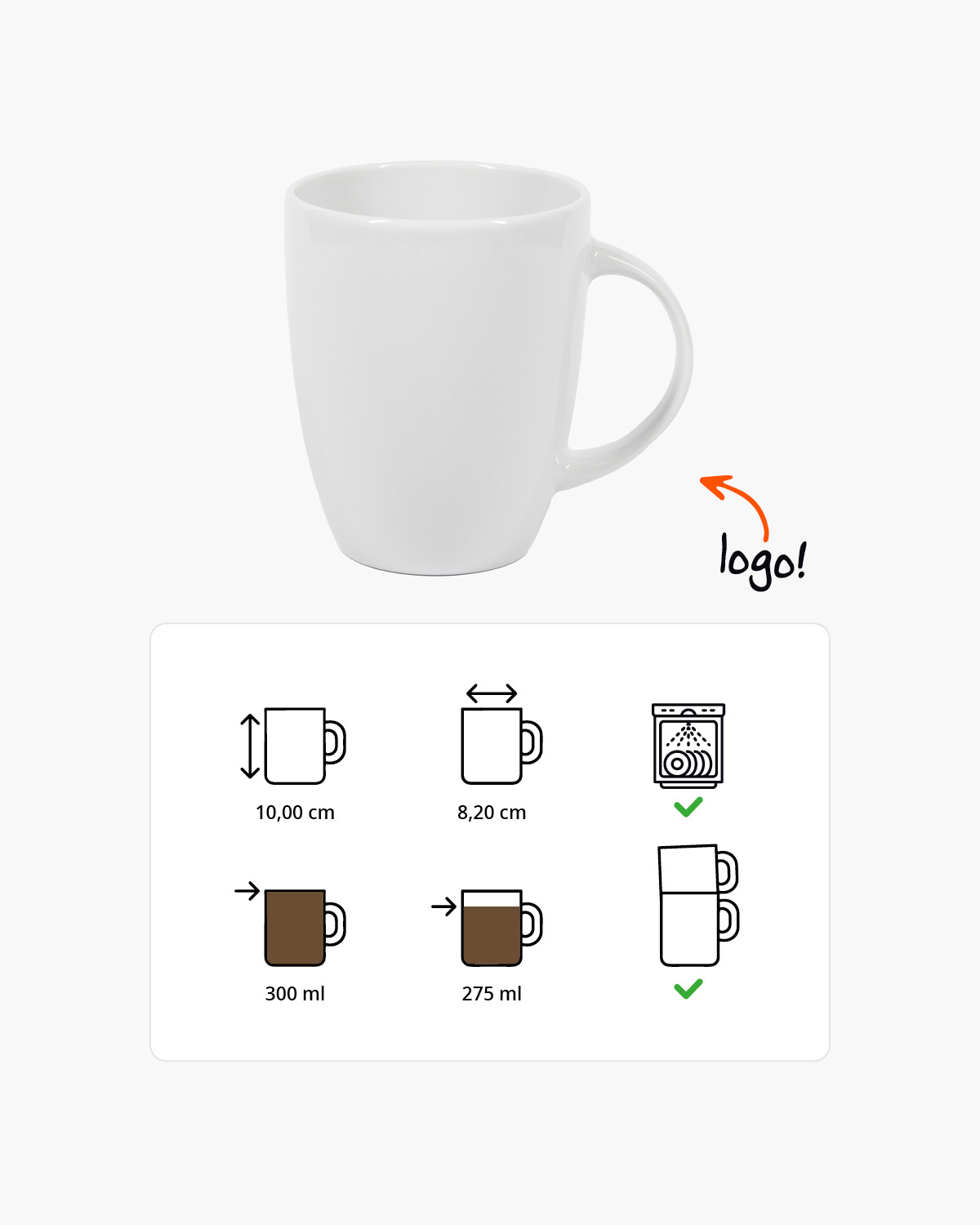 Ella mok 300 ml Bedrukt sfeerfoto 1