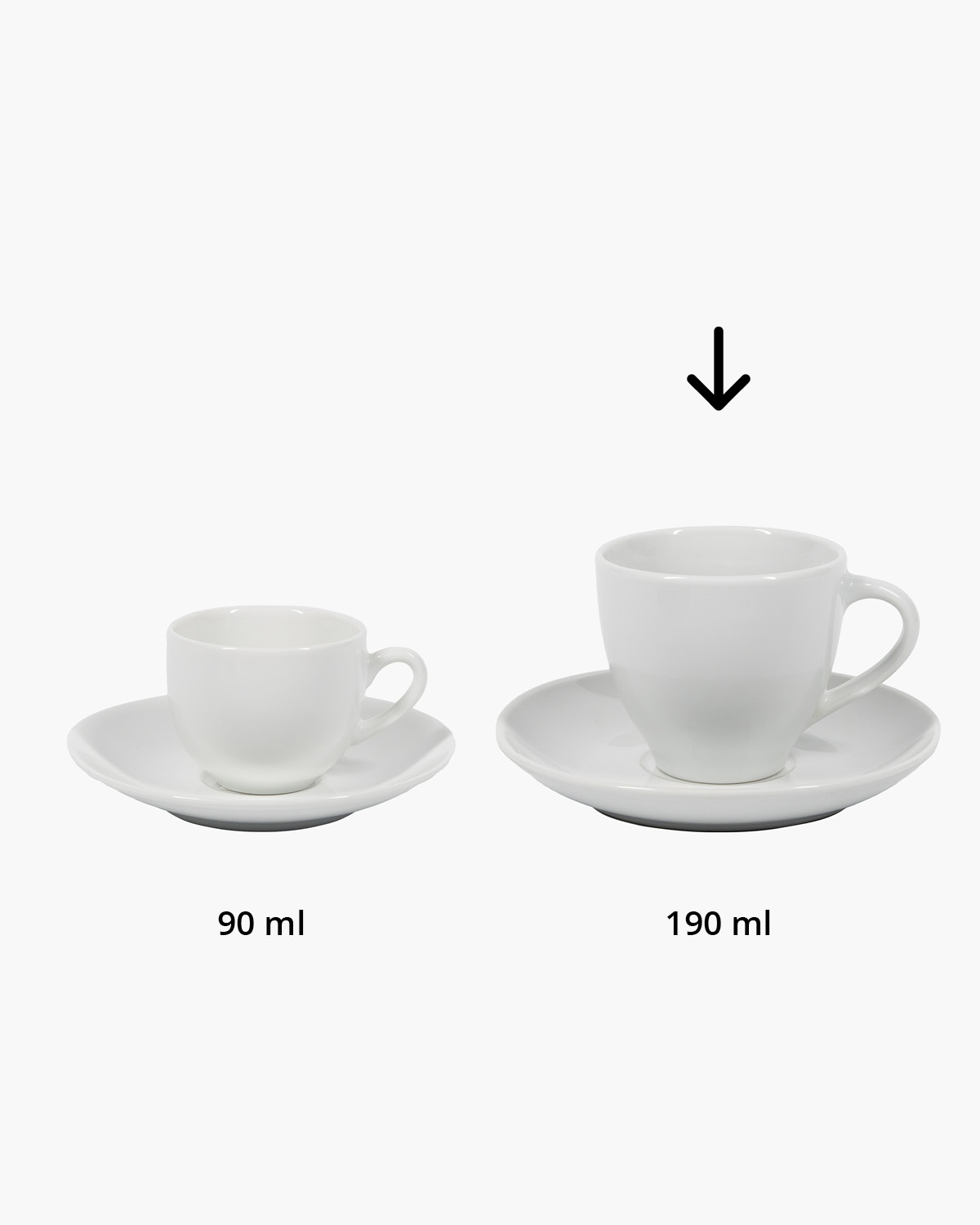 Geneve kop en schotel met gekleurde rand 190 ml Bedrukt sfeerfoto 2