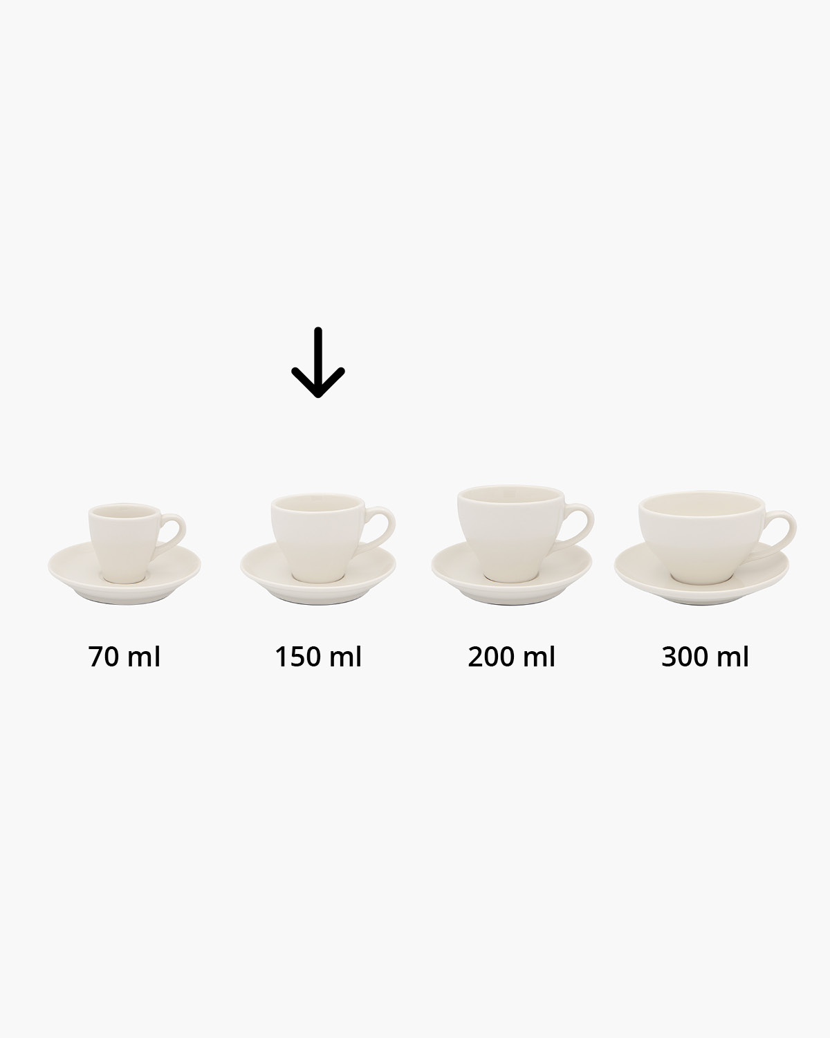 Georgia kop en schotel 150 ml Bedrukt sfeerfoto 3