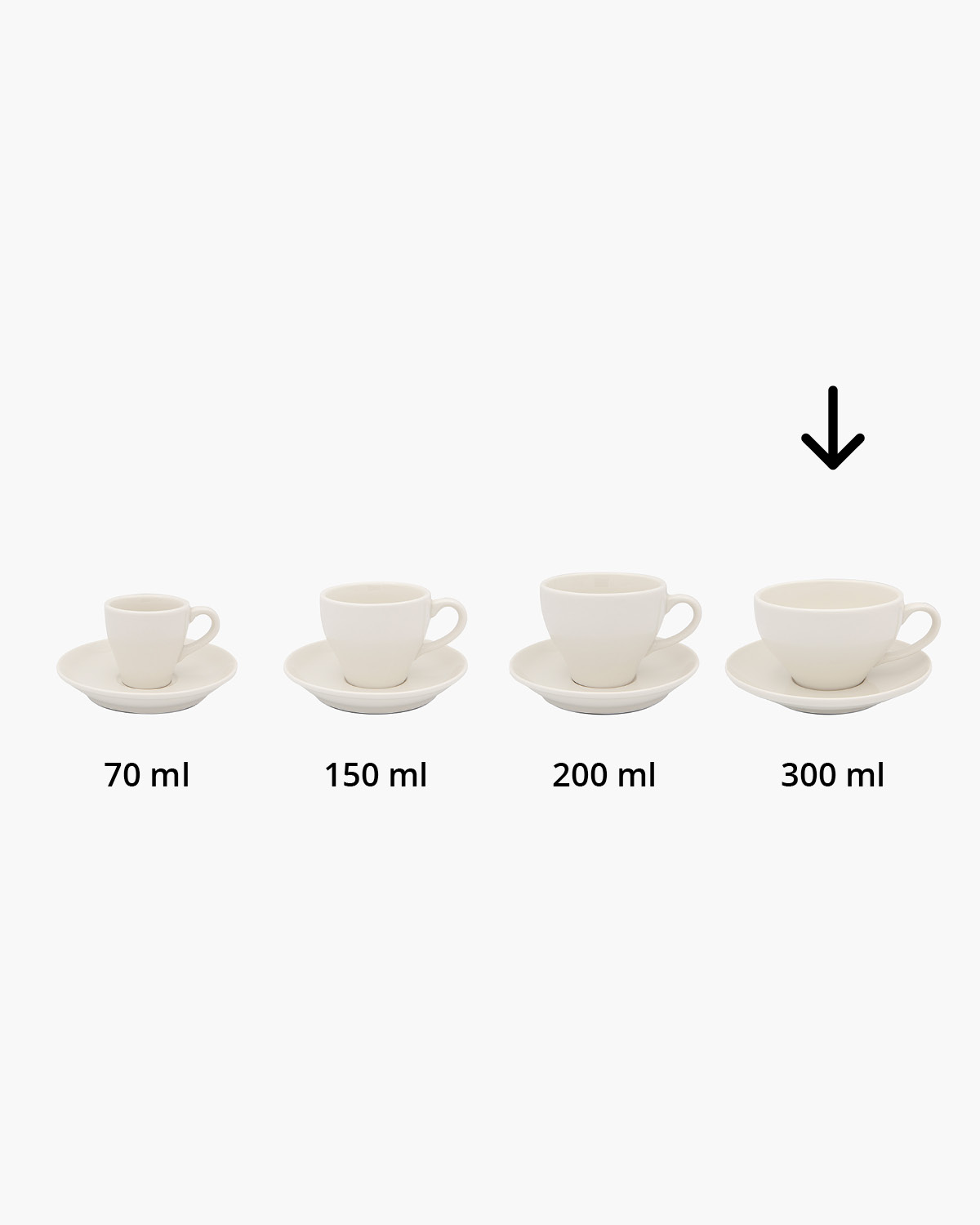 Georgia kop en schotel 300 ml Bedrukt sfeerfoto 3
