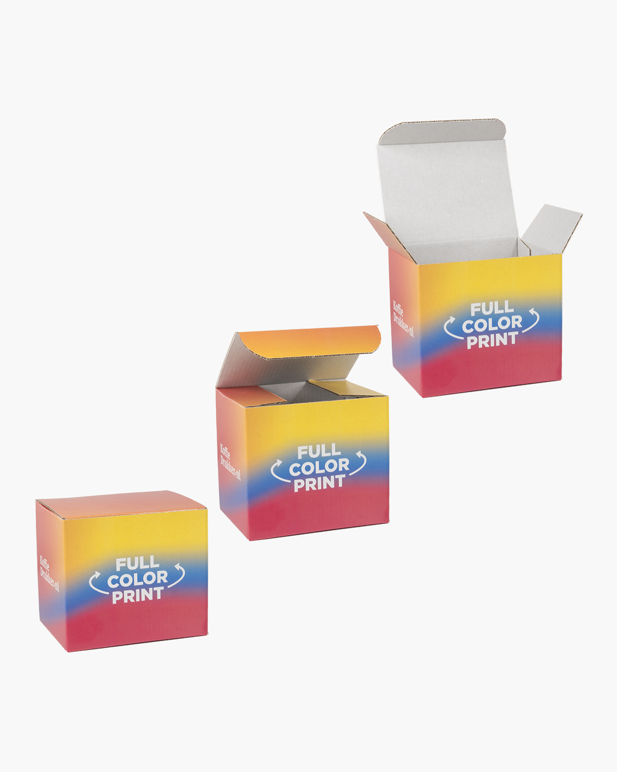 Geschenkdoos voor 1 mok of kopje Bedrukt (full color) sfeerfoto 4