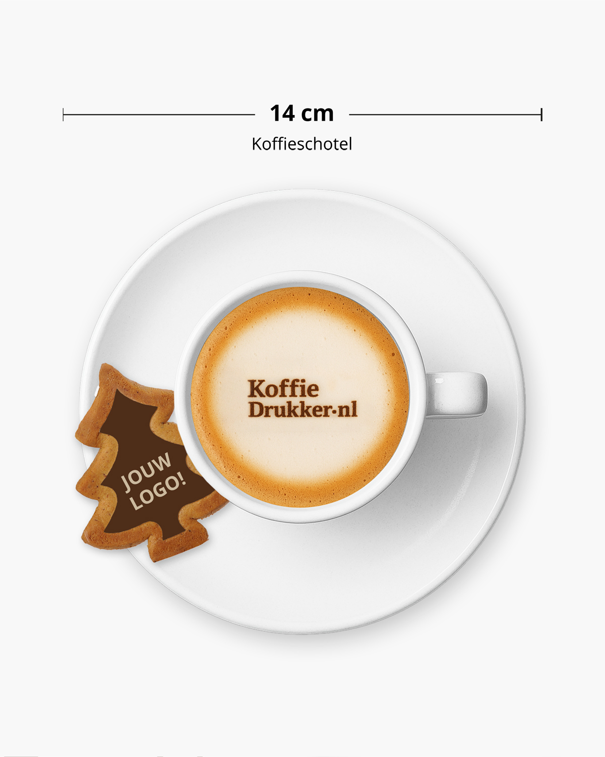 Gingerbread koekjes kerstboom karamel 8,7 g Bedrukt (op koekje)  sfeerfoto 1