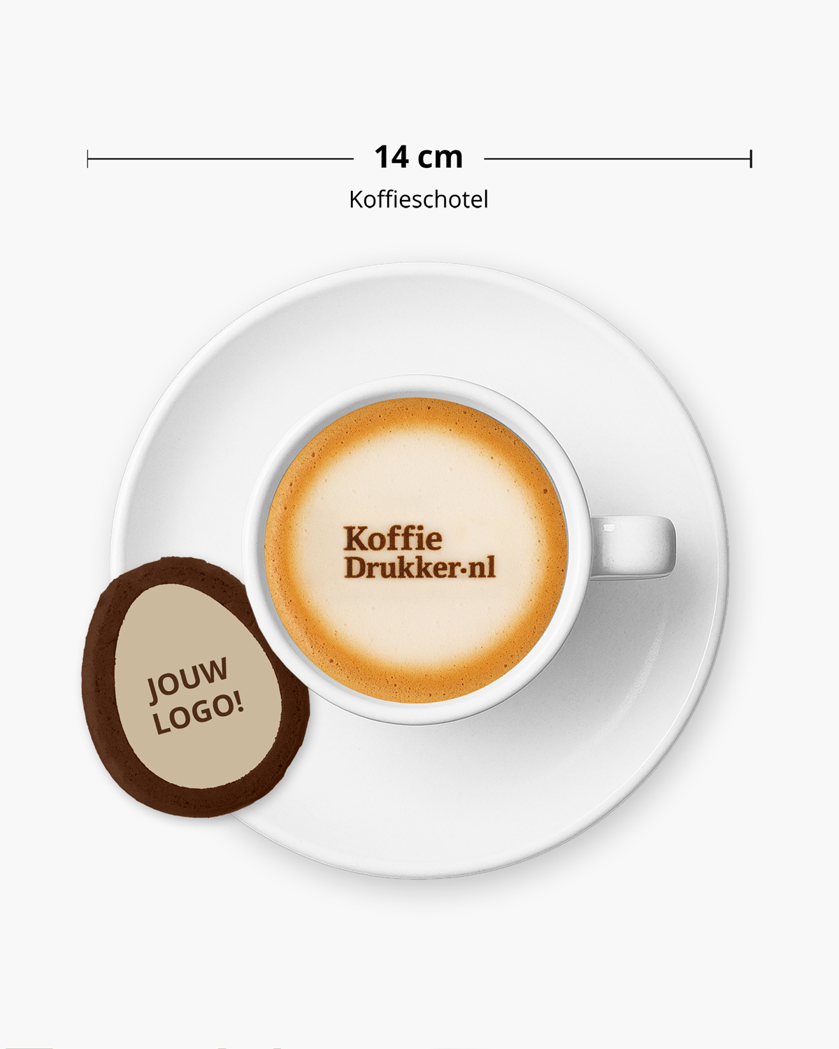 Gingerbread koekjes ovaal chocolade zeezout 6 g Bedrukt (op koekje)  sfeerfoto 1