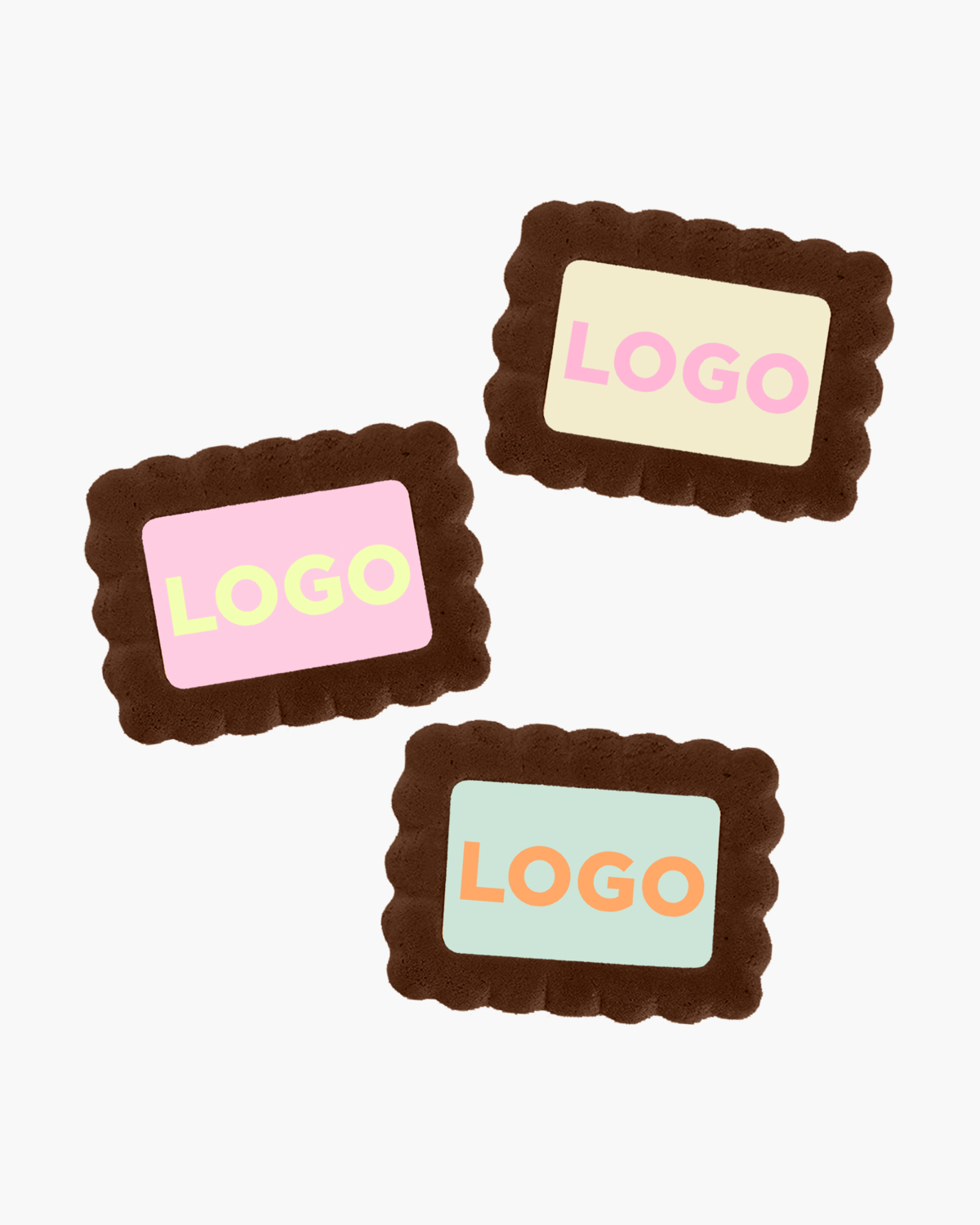 Gingerbread koekjes chocolade zeezout 5 g Bedrukt (op koekje)  sfeerfoto 2