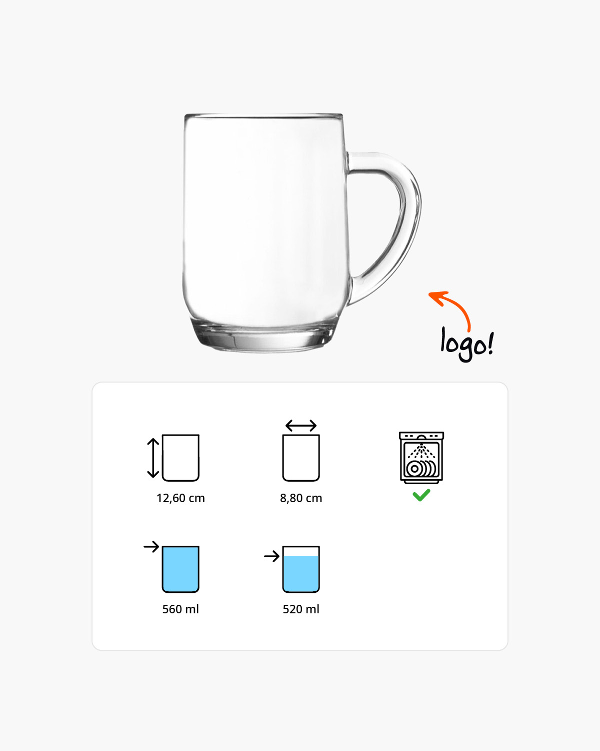 Grant bierpul 560 ml Bedrukt of Lasergravure  of Gravurelook  sfeerfoto 1