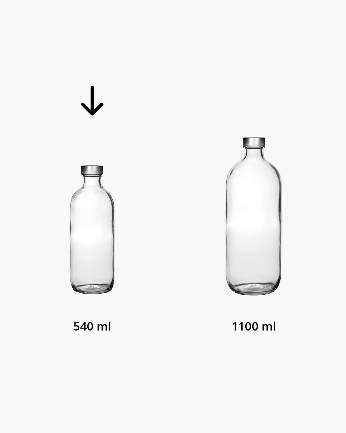 Iko fles met dop 0,54 l Bedrukt of Lasergravure  of Gravurelook  sfeerfoto 2