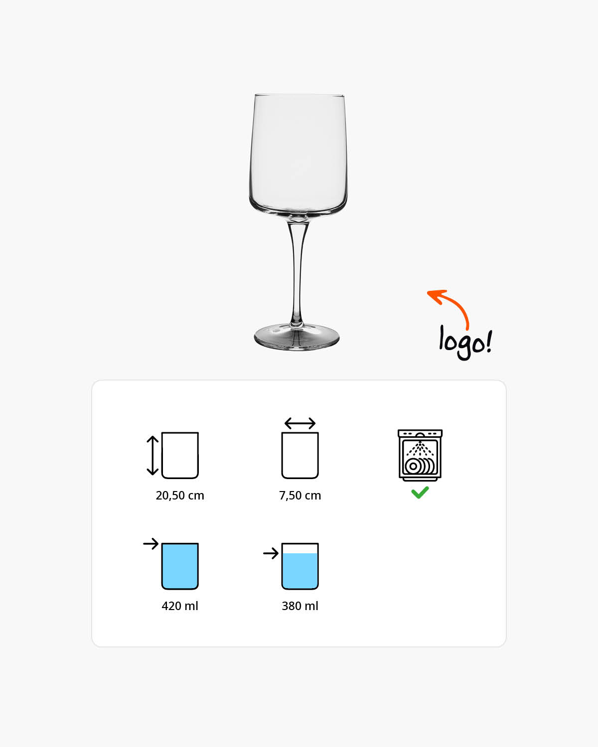 Isaak wijnglas 420 ml Bedrukt of Lasergravure  of Gravurelook  sfeerfoto 1
