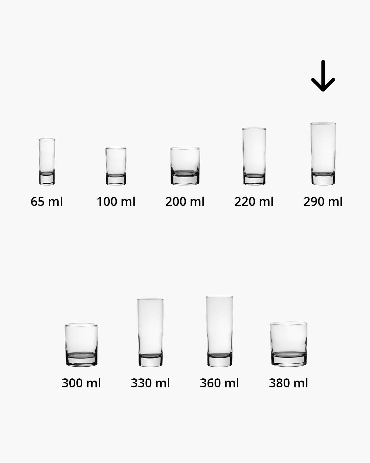 Island longdrinkglas 290 ml Bedrukt of Lasergravure  of Gravurelook  sfeerfoto 2