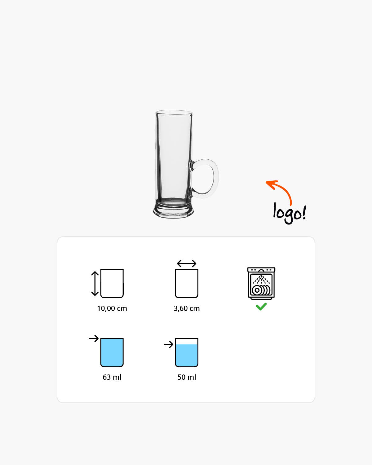 Ivar shotglas 63 ml Bedrukt of Lasergravure  of Gravurelook  sfeerfoto 1