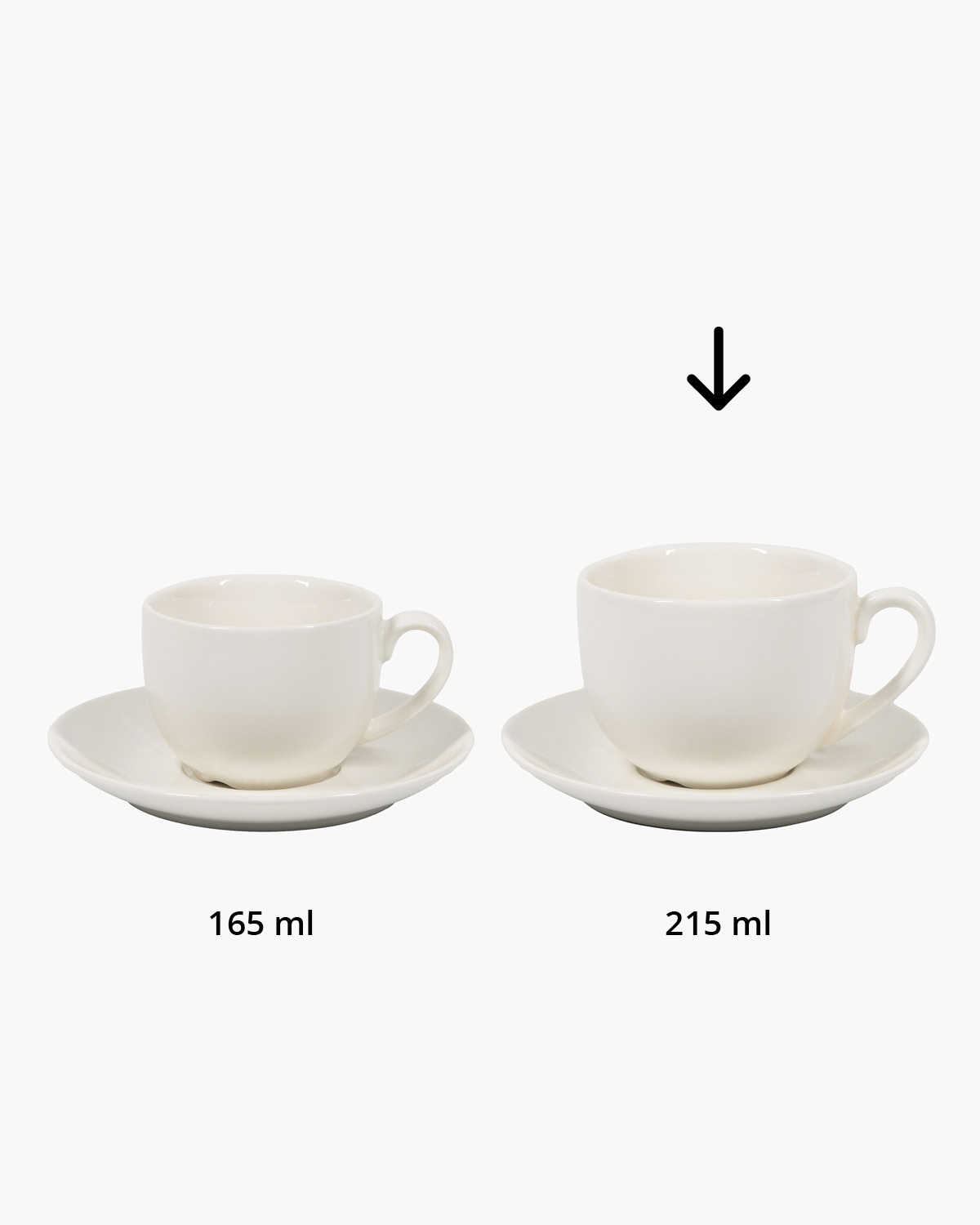 Ivora kop en schotel 215 ml Bedrukt sfeerfoto 2