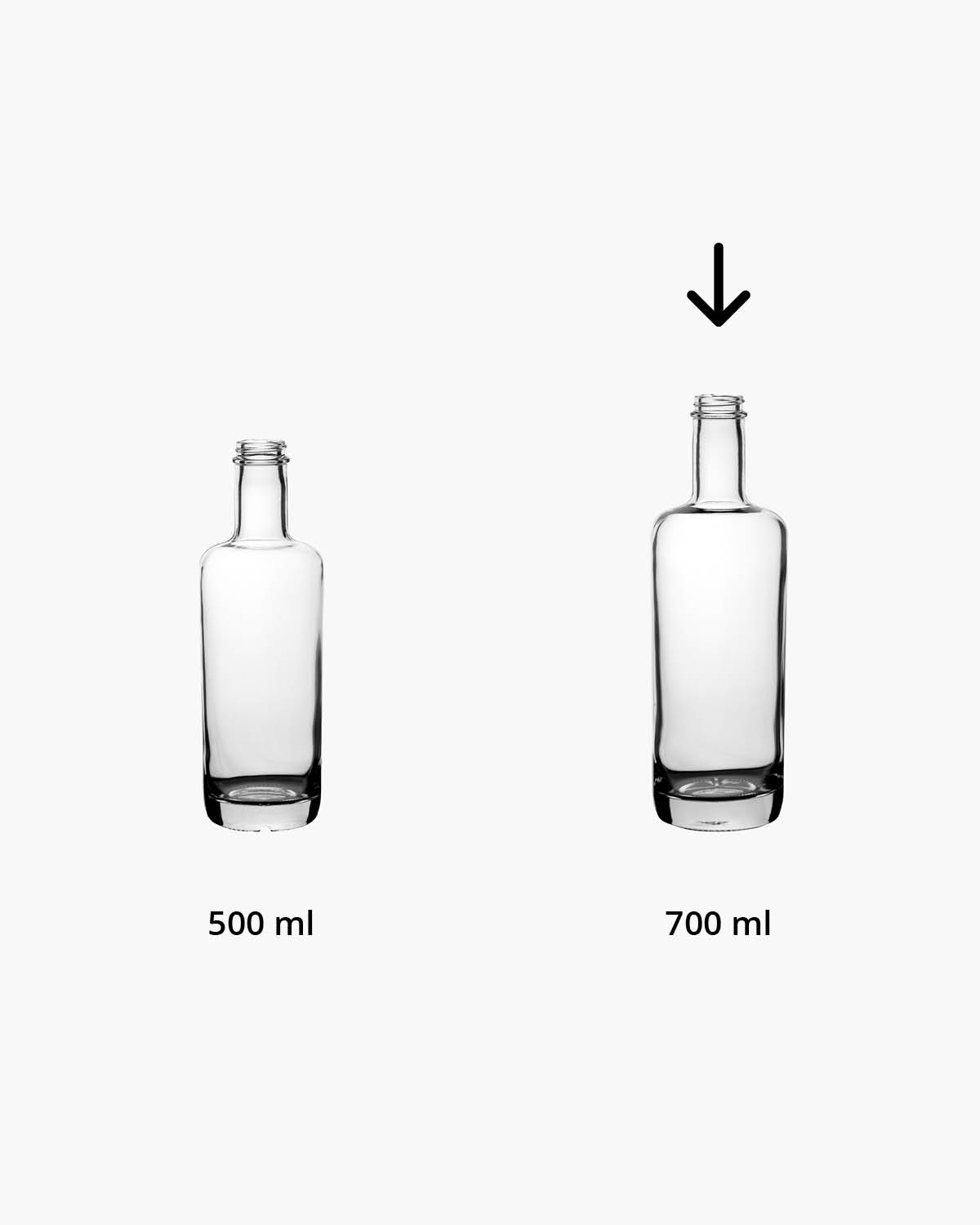 Joy fles 0,7 l Bedrukt of Lasergravure  of Gravurelook  sfeerfoto 1