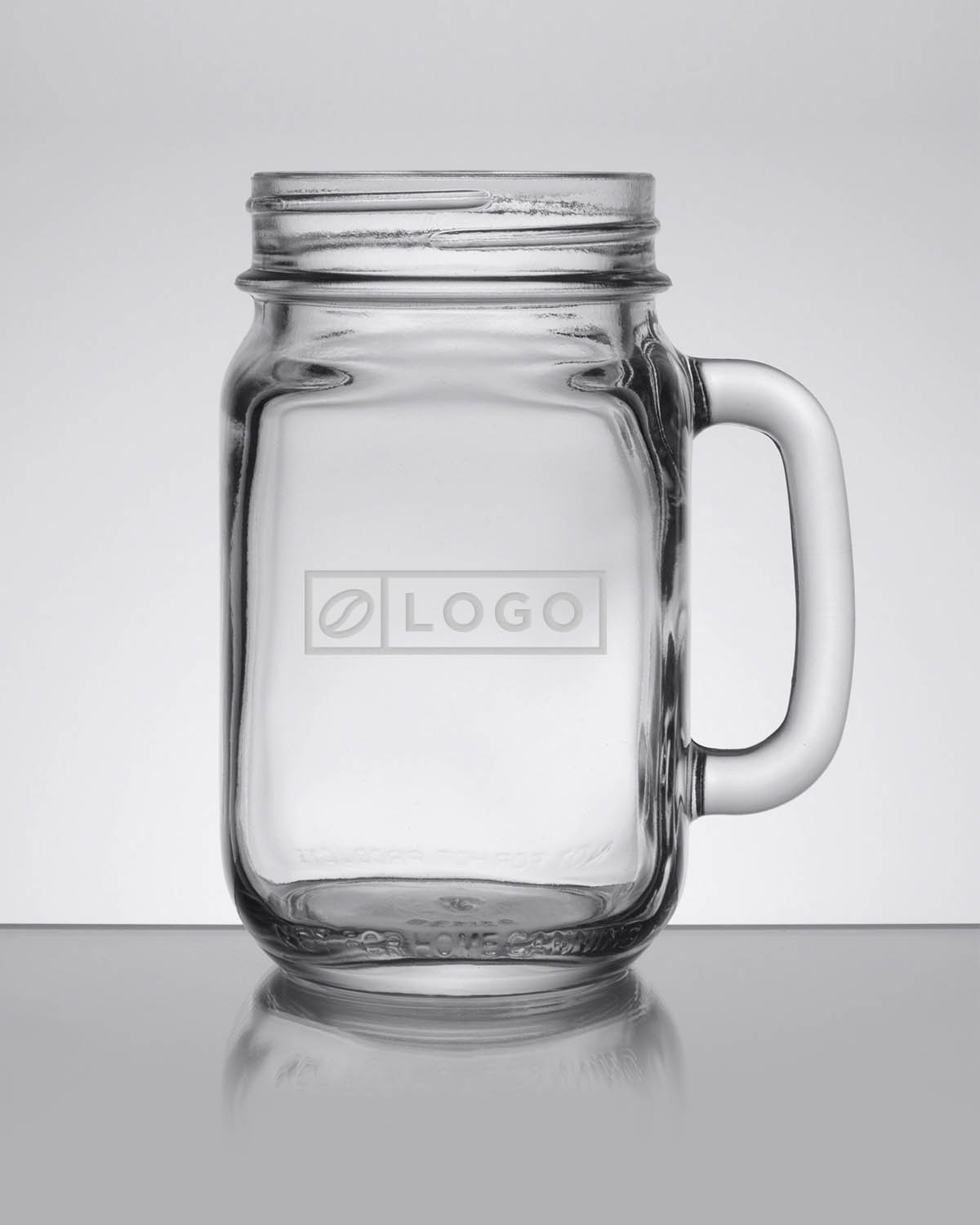 Libbey Mason Jar 488 ml Bedrukt of Lasergravure  of Gravurelook  sfeerfoto 2