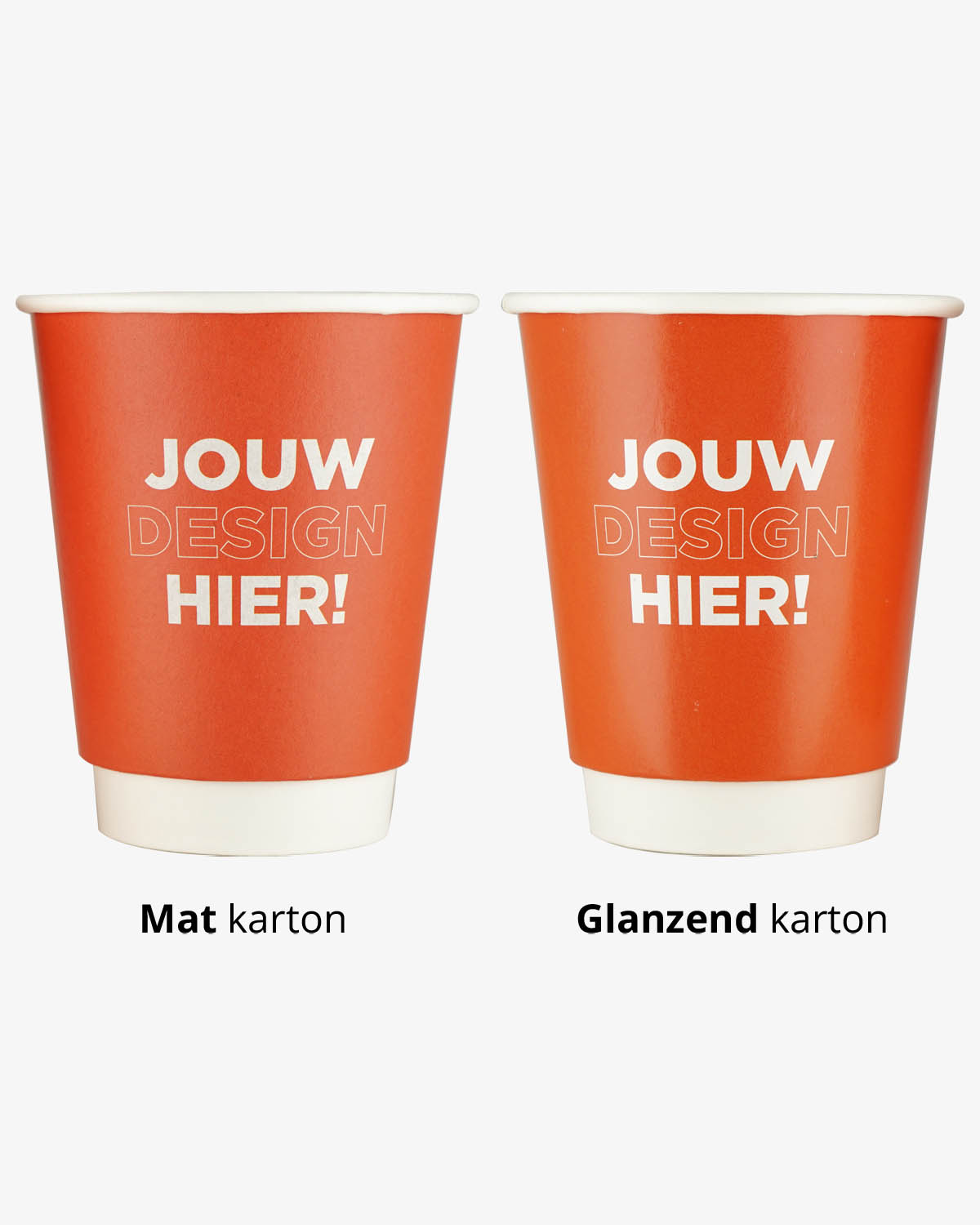 Koffiebekers dubbelwandig 12 oz (350 ml) Bedrukt (full color) sfeerfoto 2