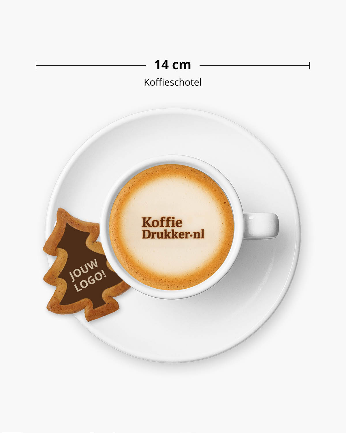Gingerbread koekjes kerstboom karamel 8,7 g Bedrukt (op koekje)  sfeerfoto 1