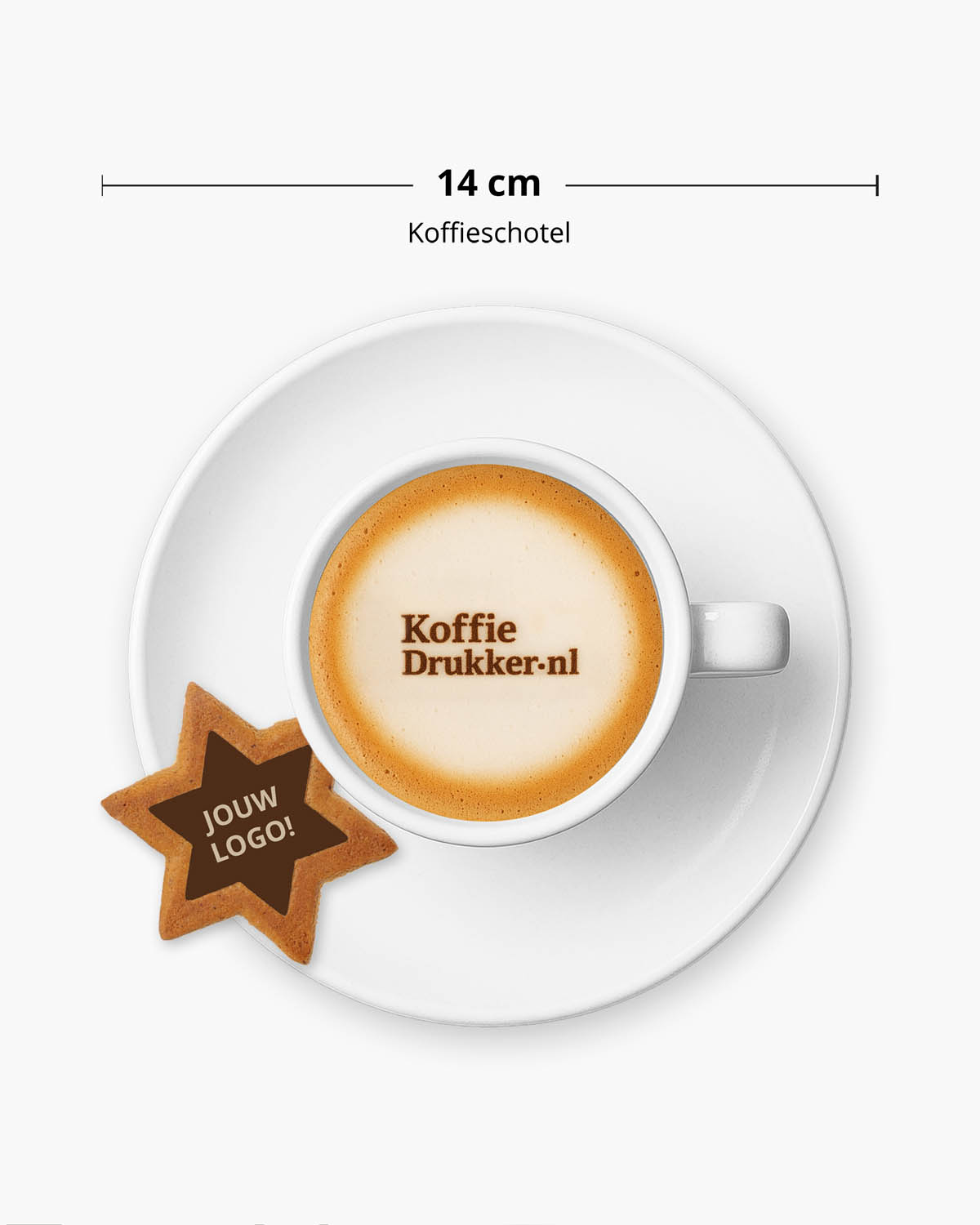 Gingerbread koekjes ster karamel 8,6 g Bedrukt (op koekje)  sfeerfoto 1