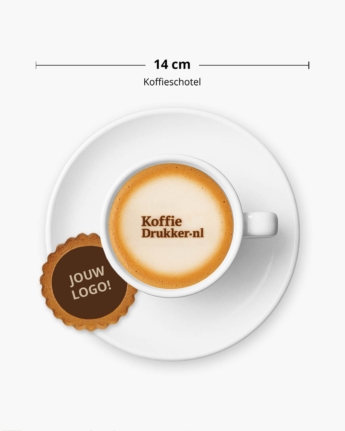 Gingerbread koekjes rond karamel 9 g Bedrukt (op koekje)  sfeerfoto 1