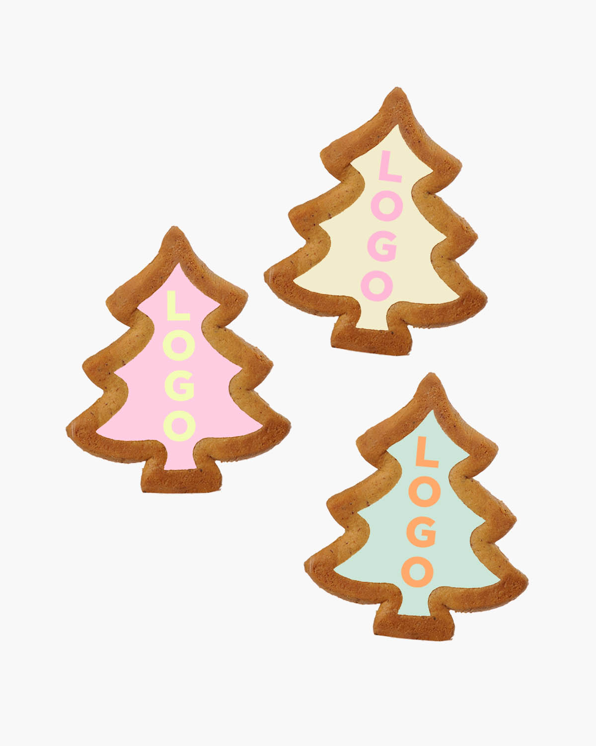 Gingerbread koekjes kerstboom karamel 8,7 g Bedrukt (op koekje)  sfeerfoto 2