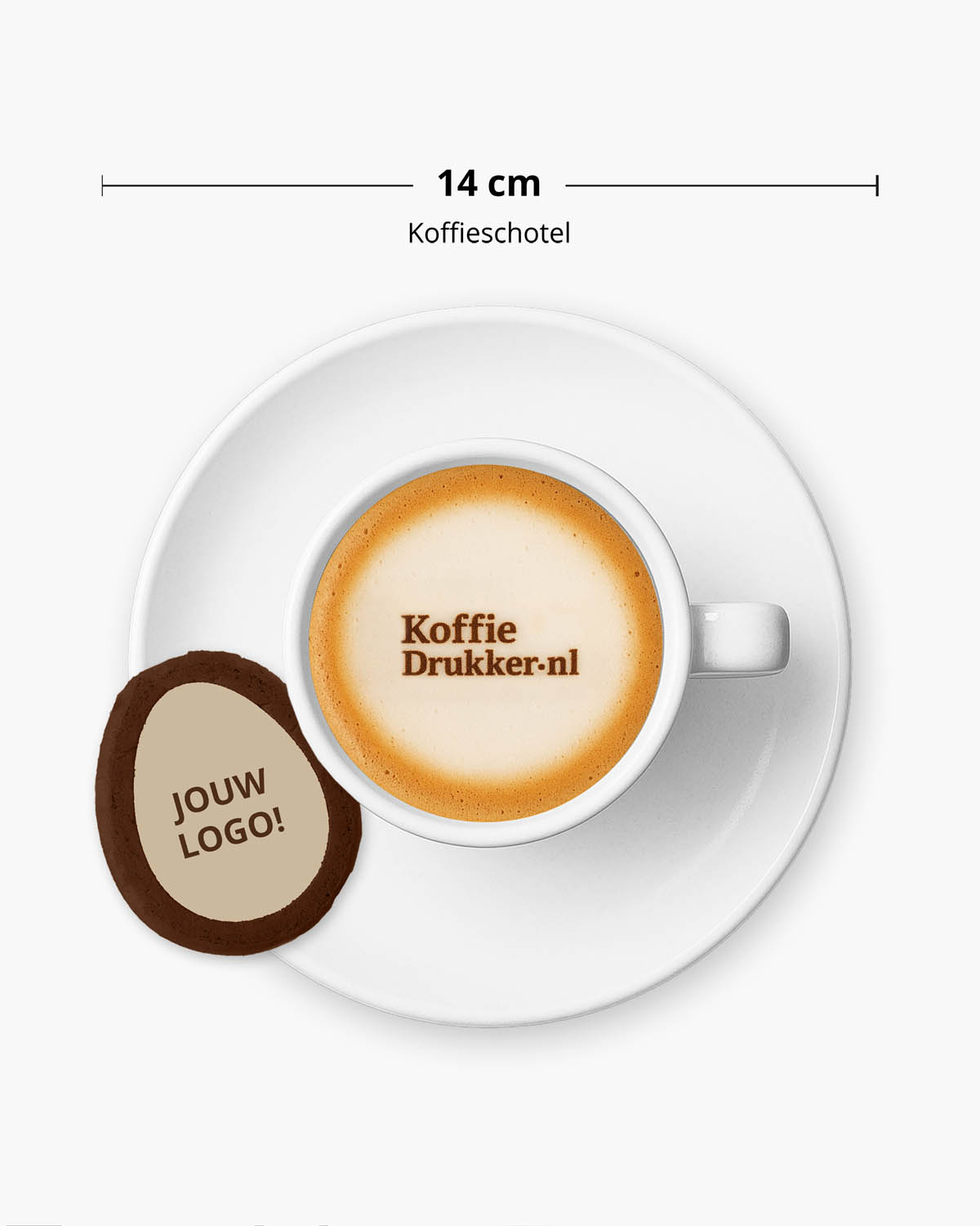 Gingerbread koekjes ovaal chocolade zeezout 6 g Bedrukt (op koekje)  sfeerfoto 1