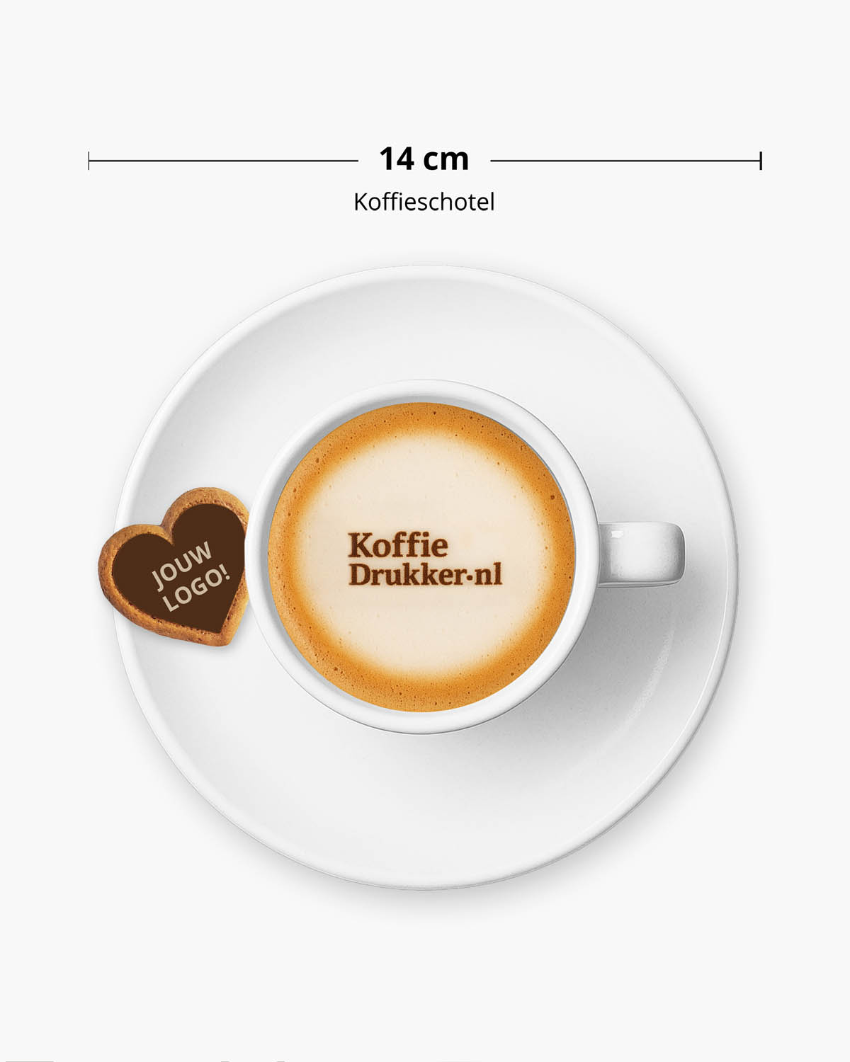 Gingerbread koekjes hartje naturel 3 g Bedrukt (op koekje)  sfeerfoto 1