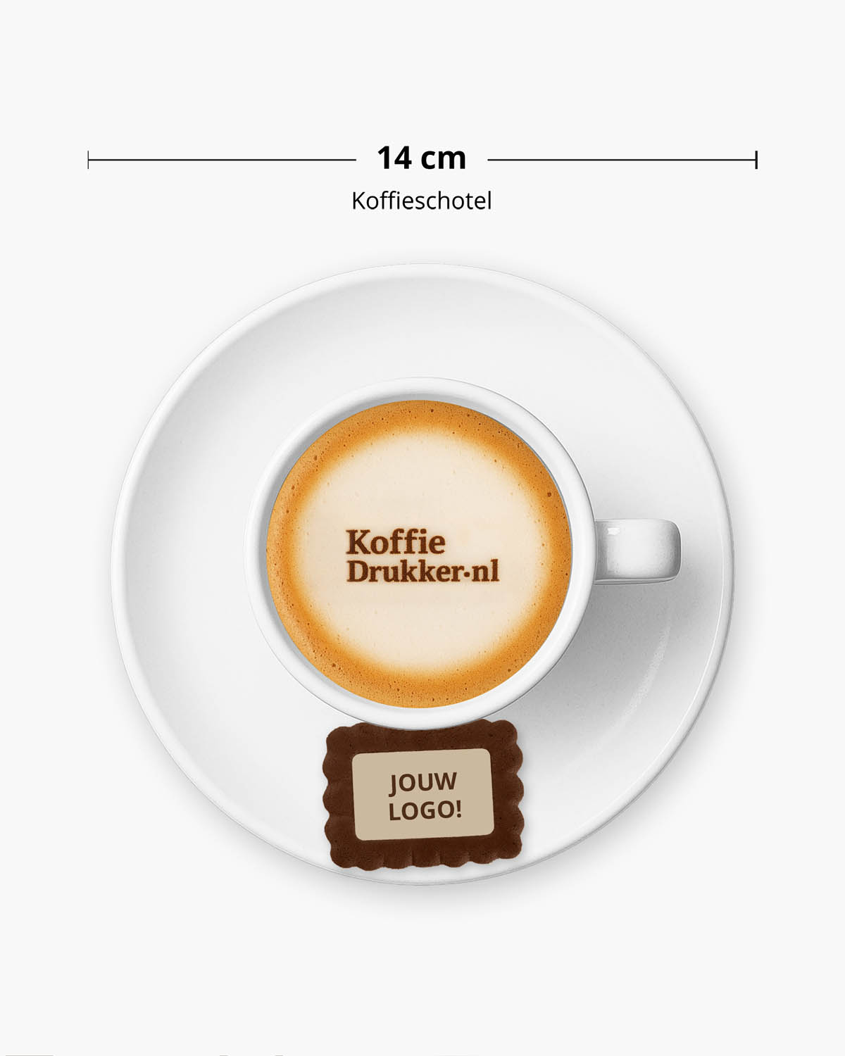 Gingerbread koekjes chocolade zeezout 5 g Bedrukt (op koekje)  sfeerfoto 1