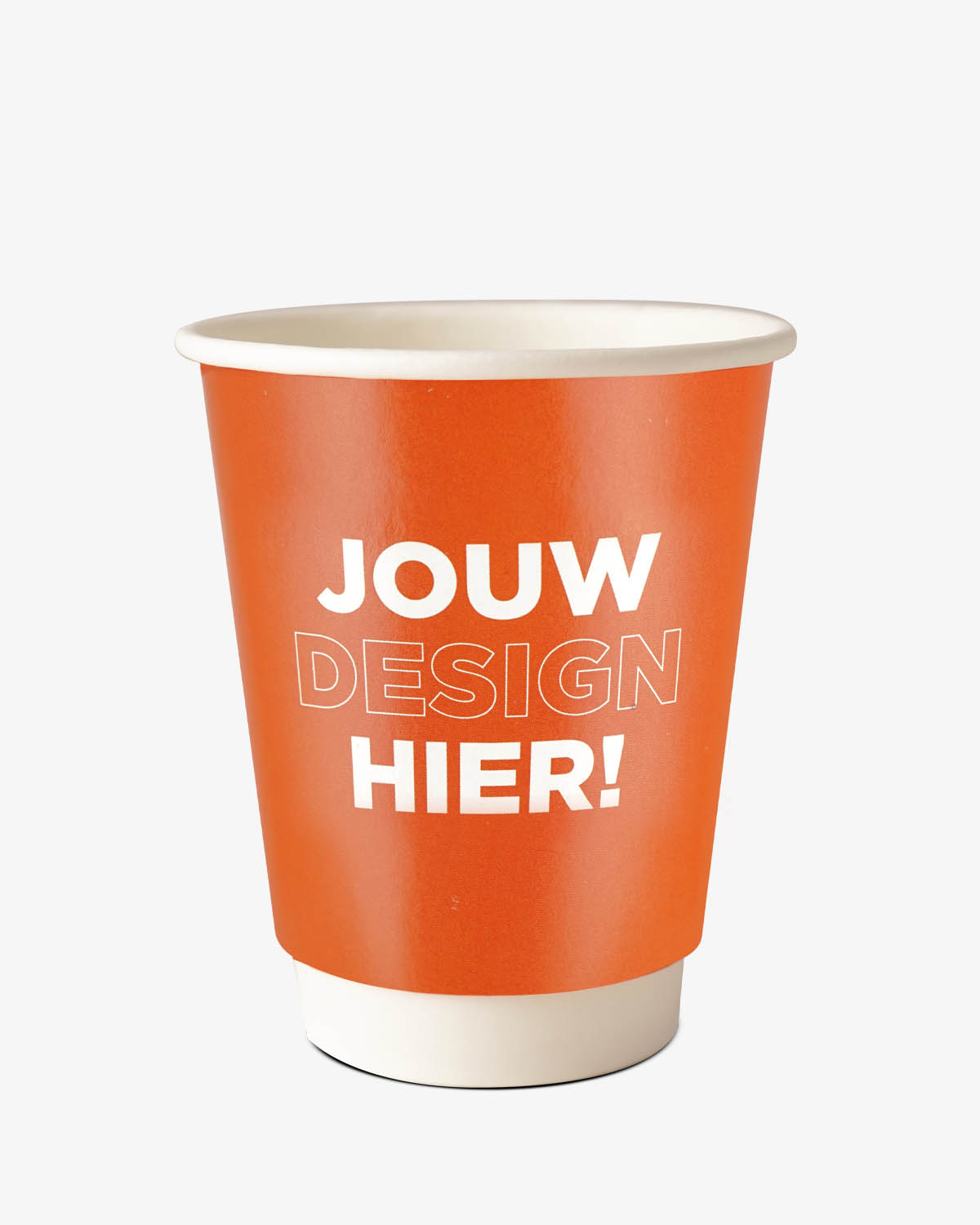 Koffiebekers dubbelwandig 8 oz (220 ml) Bedrukt (full color) sfeerfoto 6
