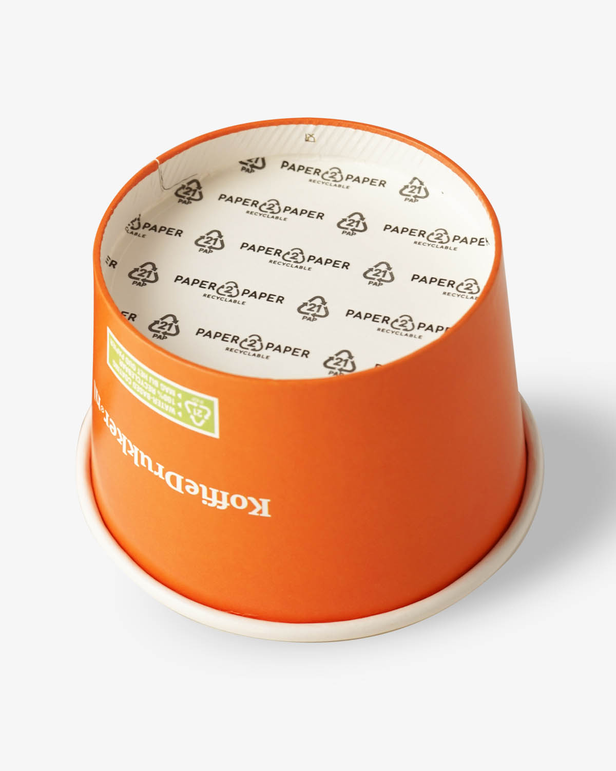 IJsbekers Paper2Paper Small 4 oz (80 ml) Bedrukt (full color) sfeerfoto 2