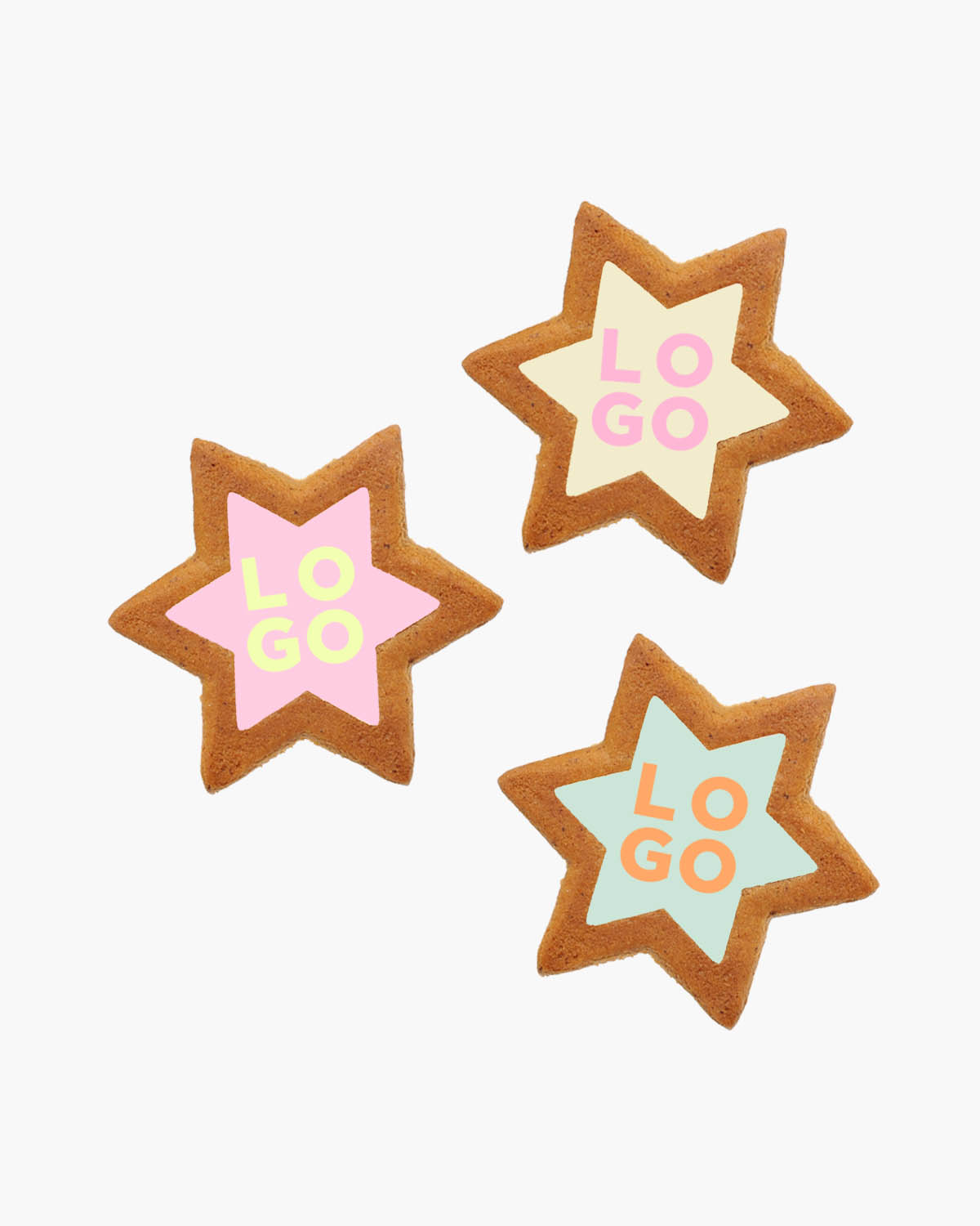 Gingerbread koekjes ster karamel 8,6 g Bedrukt (op koekje)  sfeerfoto 2