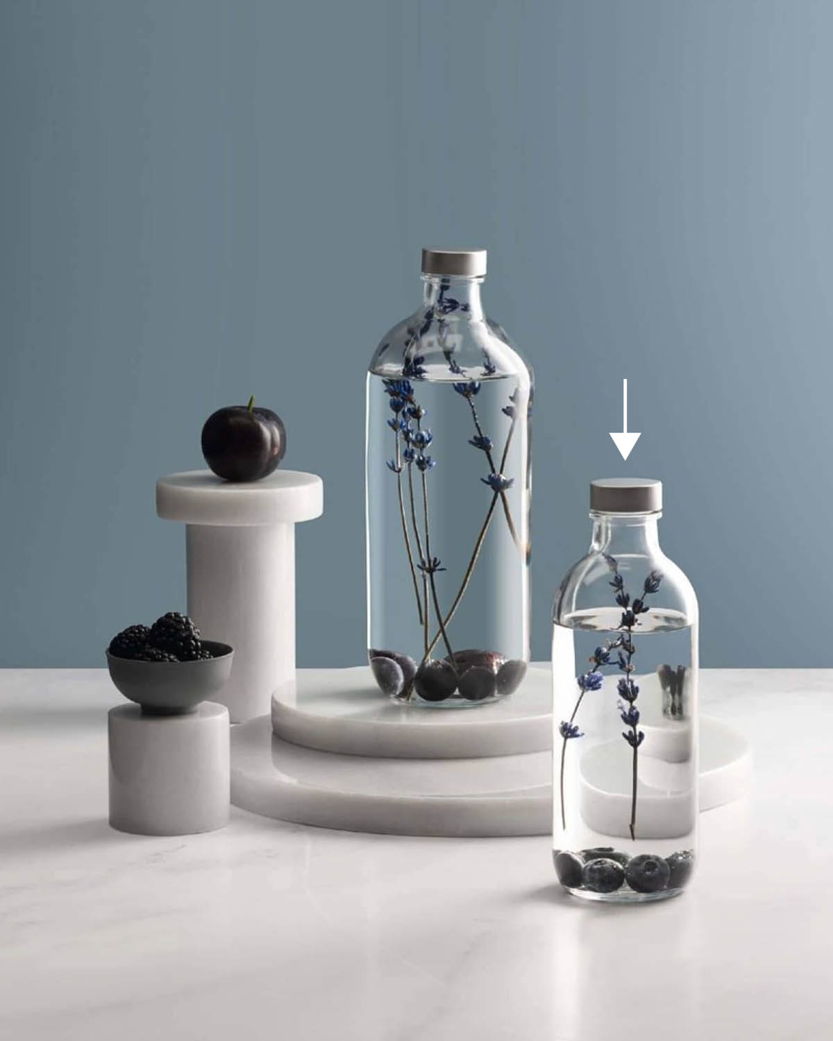 Iko fles met dop 0,54 l Bedrukt of Lasergravure  of Gravurelook  sfeerfoto 1