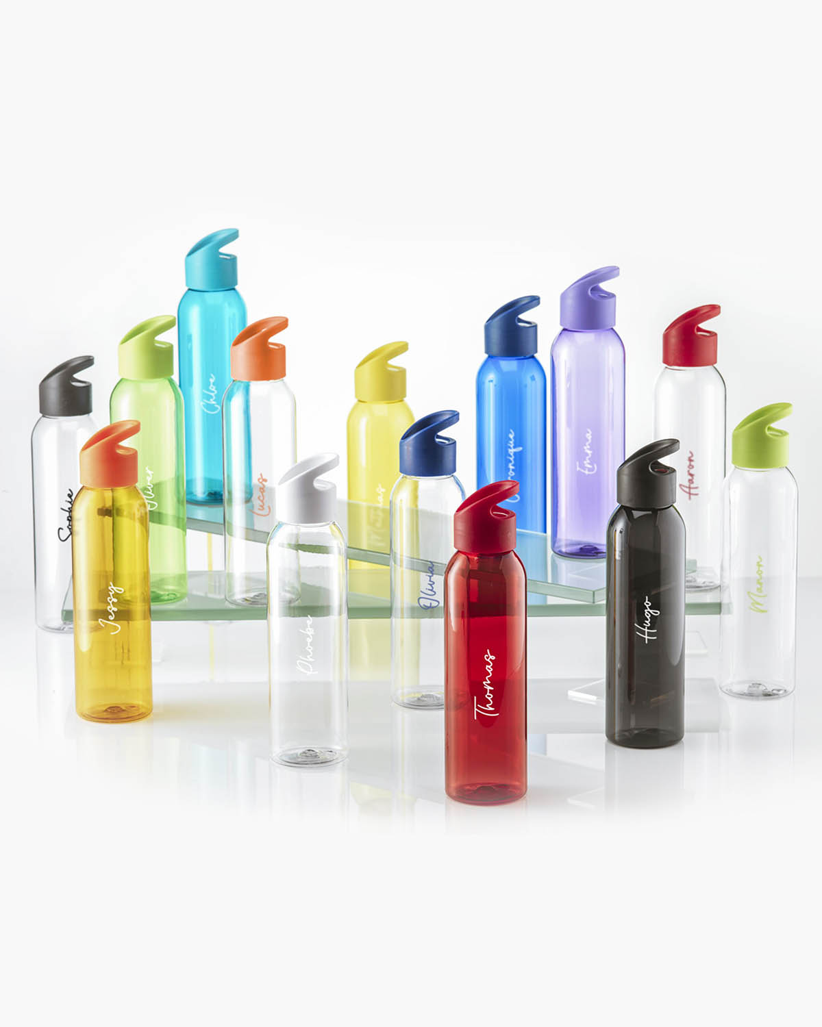 Sandy drinkfles plastic transparant 650 ml Bedrukt (full color) sfeerfoto 2