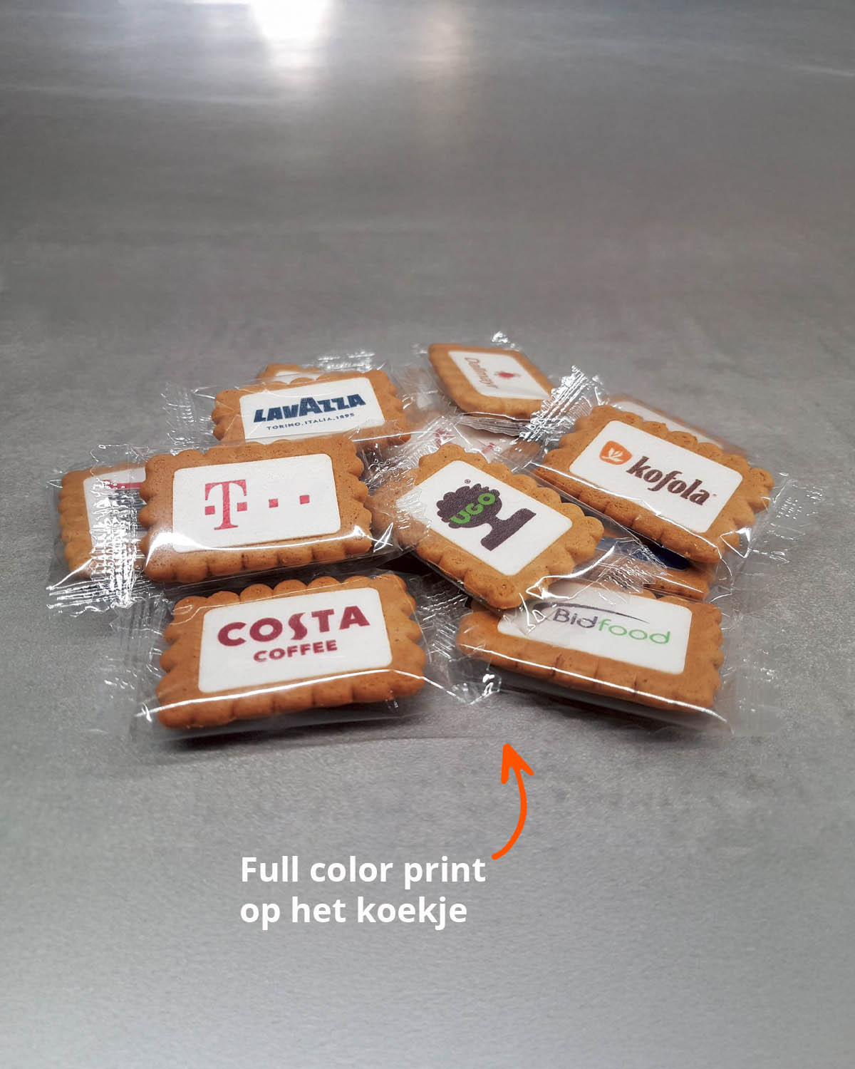 Gingerbread koekjes ovaal karamel 6 g Bedrukt (op koekje)  sfeerfoto 4